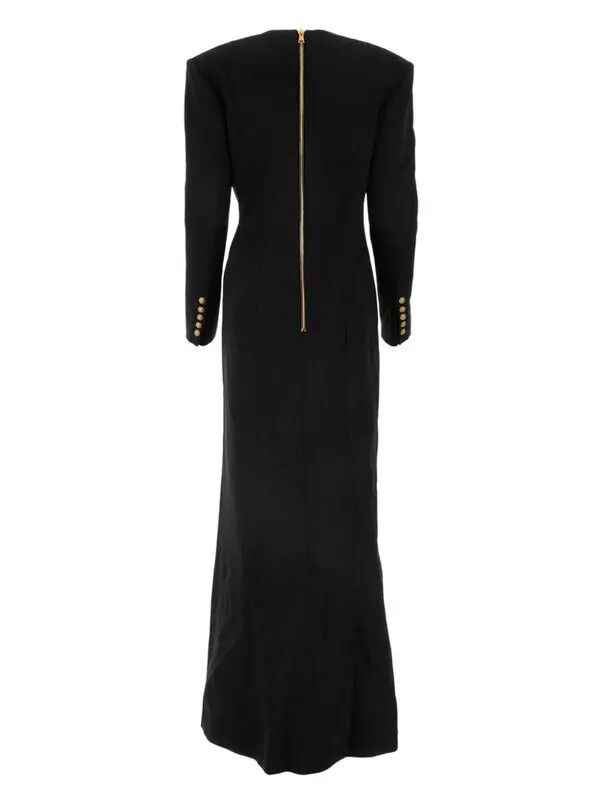 Balmain o1s1wg110825 Blazer Maxi Dress in Black Size S / US 4 / IT 40 - 2 Thumbnail