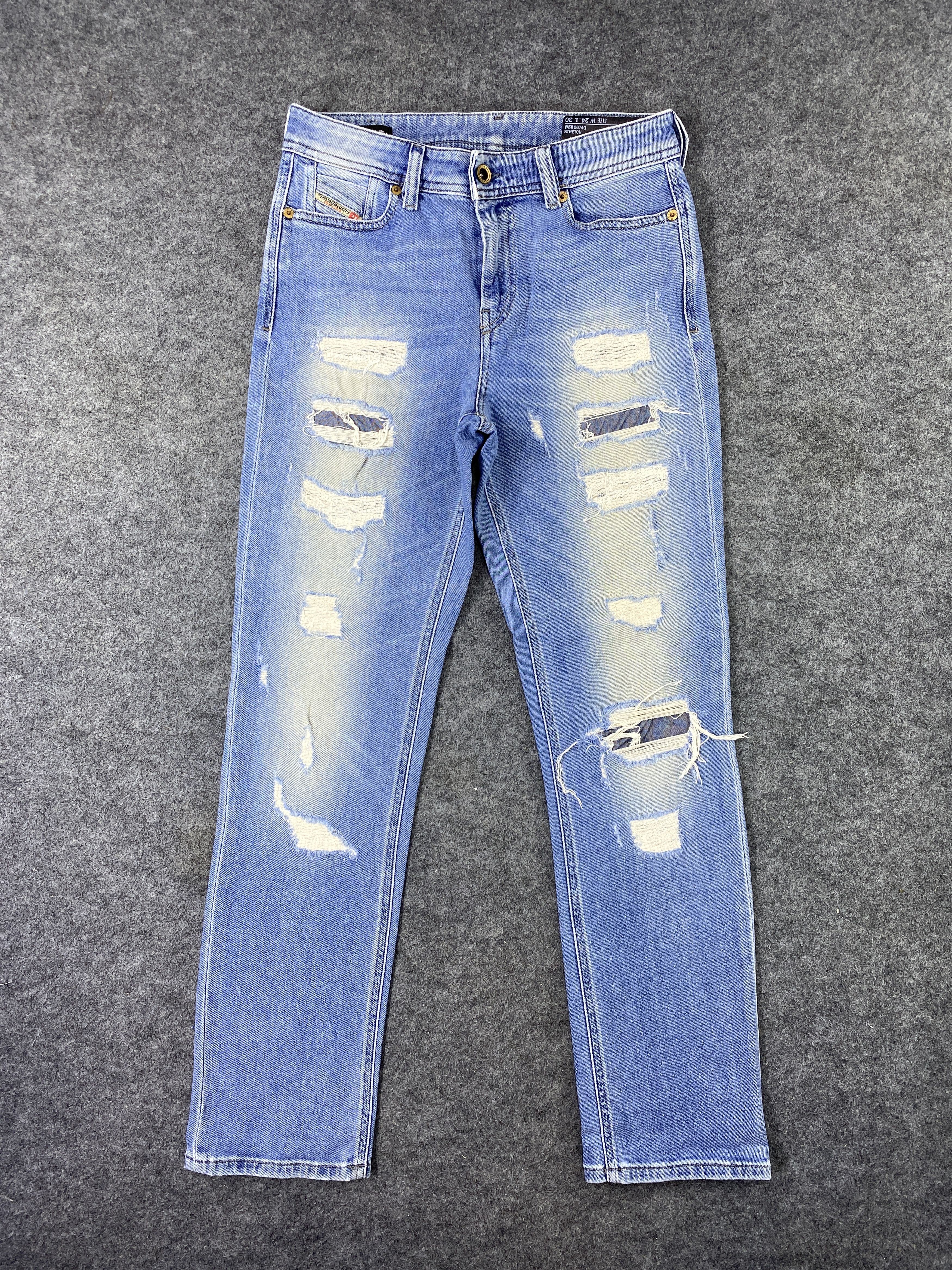 Diesel Diesel Distressed Blue Wash Denim Streetwear - J1111 Size US 28 / EU 44 - 1 Thumbnail