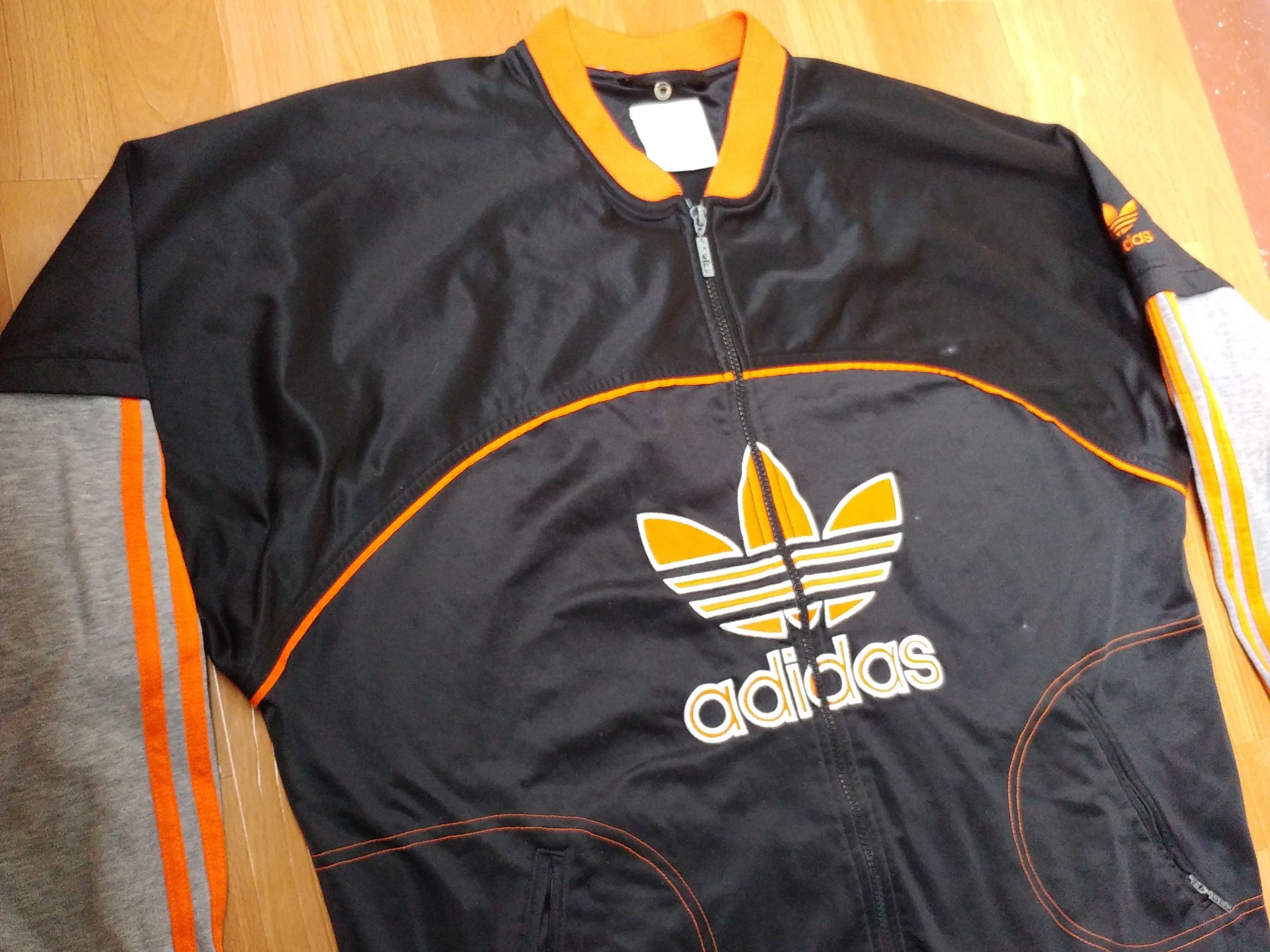 Adidas × Vintage ADIDAS jacket, black vintage hip hop 90s hip-hop size XL Size US XL / EU 56 / 4 - 5 Thumbnail