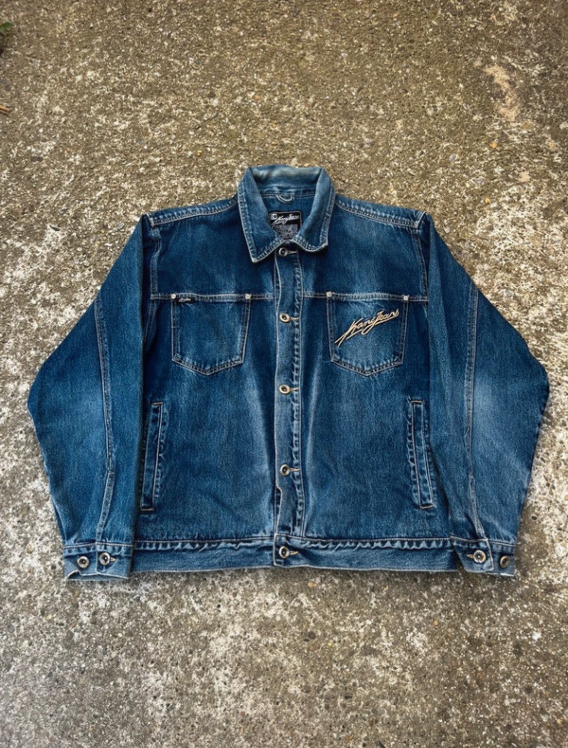 Karl Kani Karl Kani Jeans Beautiful Faded Vintage 90's Denim Jacket Size US L / EU 52-54 / 3 - 1 Thumbnail