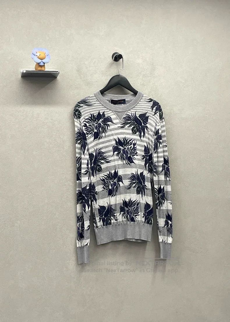 Louis Vuitton Louis Vuitton Striped floral sweater Size US S / EU 44-46 / 1 - 5 Thumbnail