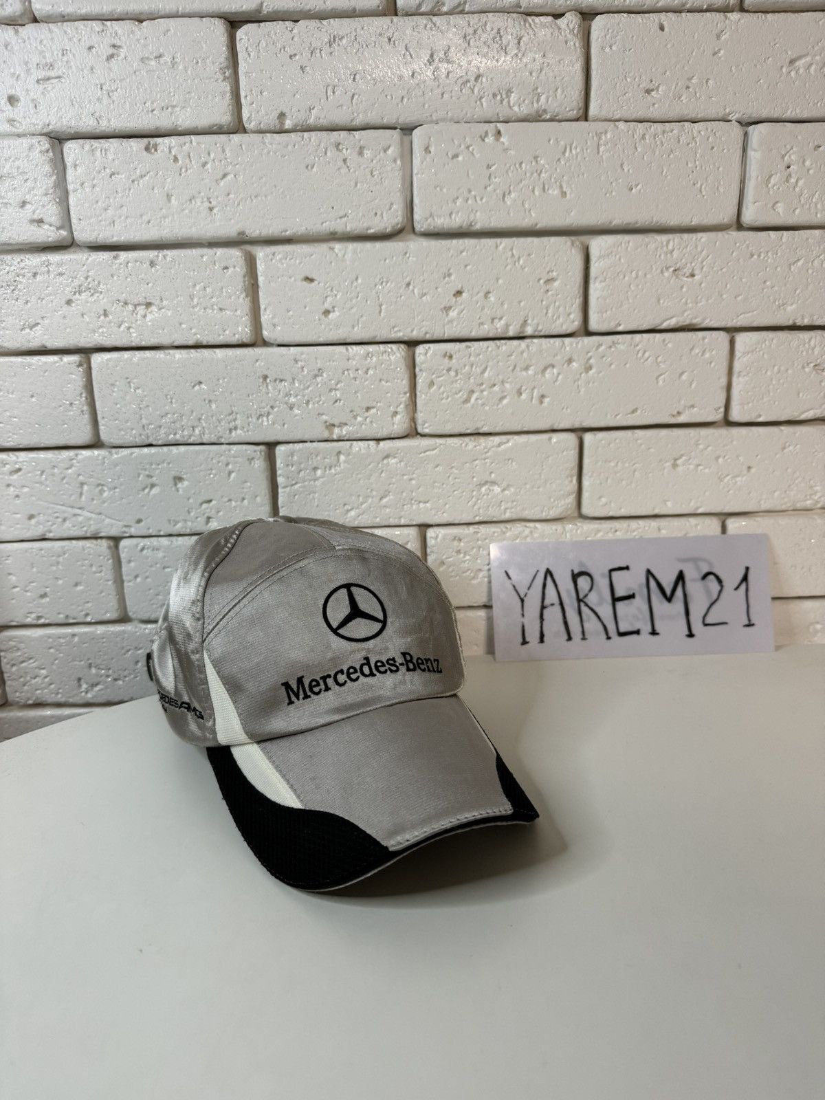 Mercedes-Benz Mercedes Benz vintage silver cap hat Size ONE SIZE - 1 Thumbnail