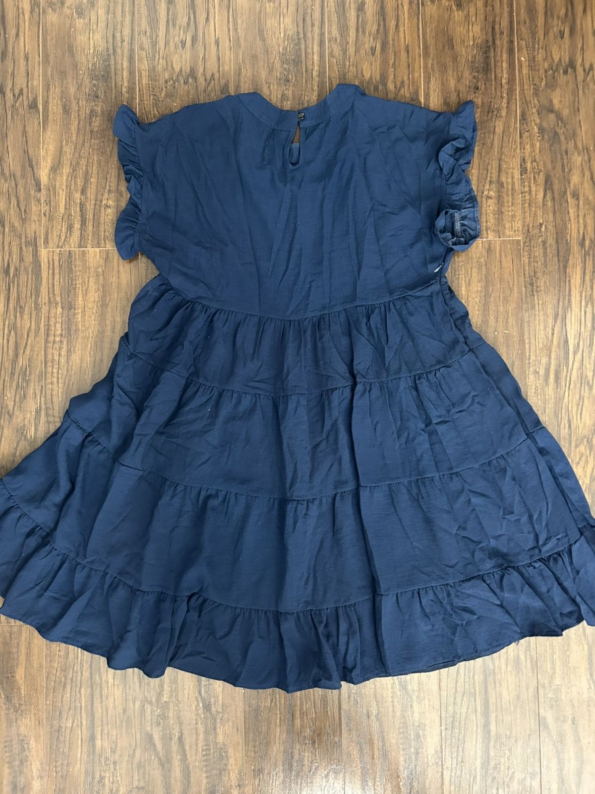Other Midnight Blue Tiered Mini Dress Size L / US 10 / IT 46 - 3 Thumbnail