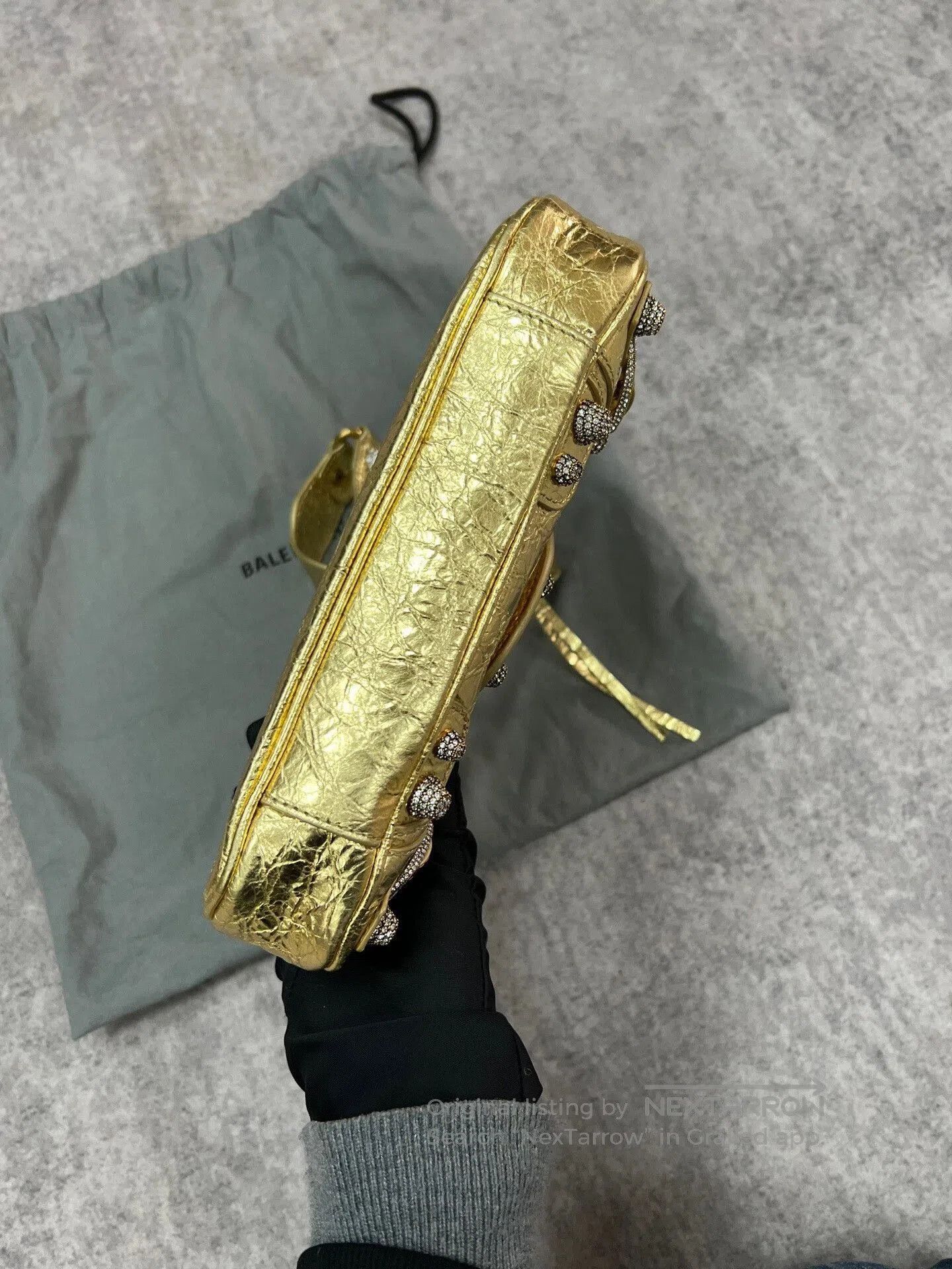 Balenciaga Balenciaga Gold Crystals Lecagole Bag. Size ONE SIZE - 5 Thumbnail