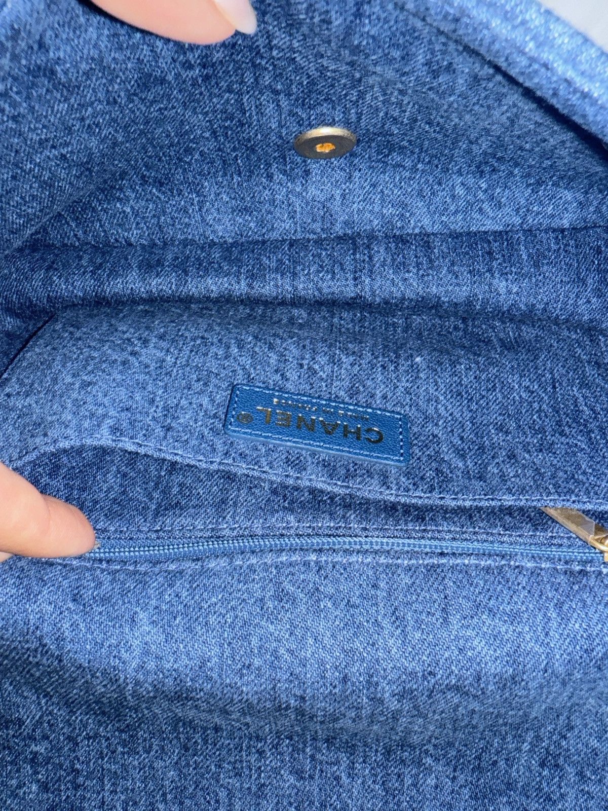 Chanel Chanel Denim Shearling Flap Bag (2019) Size ONE SIZE - 12 Thumbnail