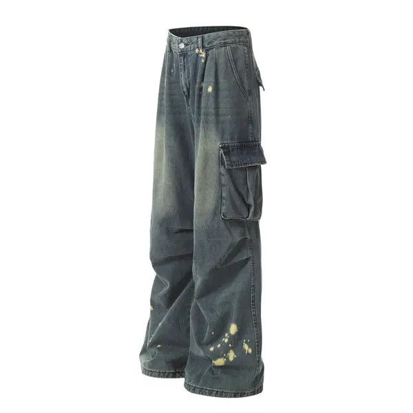 VIBE Men's American street style multi-pocket cargo jeans Size US 32 / EU 48 - 3 Thumbnail