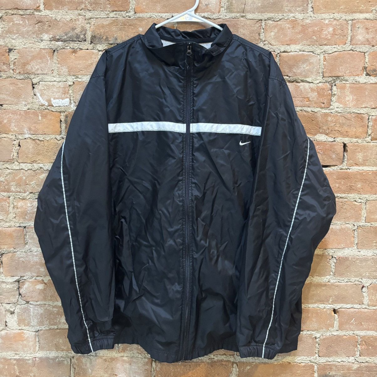 Nike × Vintage $75 Early 2000s Silver Tag Nike Windbreaker Jacket Size US XL / EU 56 / 4 - 1 Thumbnail