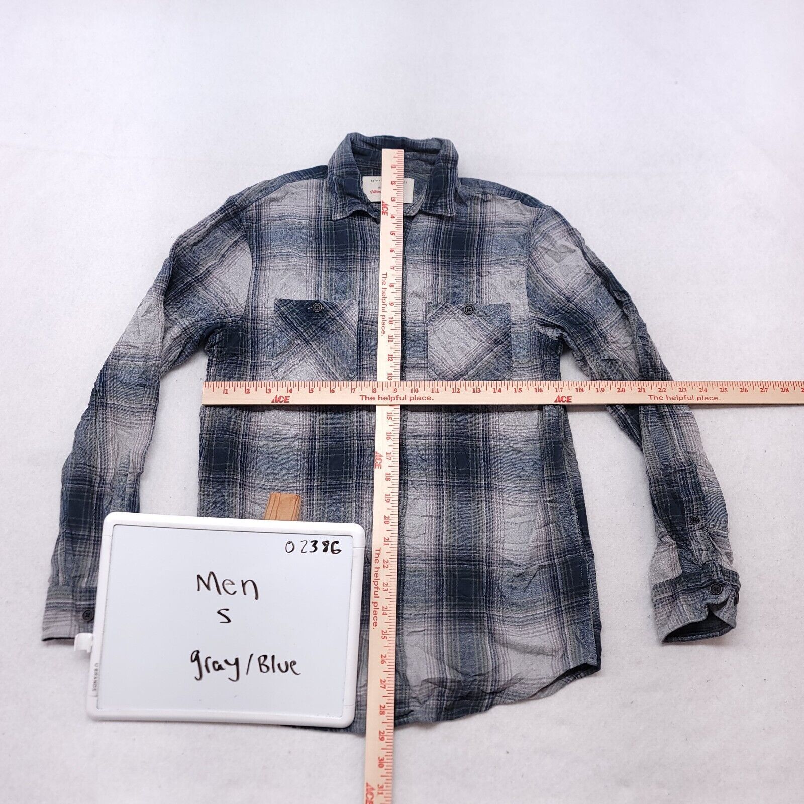 Urban Pipeline Urban Pipeline Tartan Flannel Shirt Mens Size Small S Gray Size US S / EU 44-46 / 1 - 6 Thumbnail