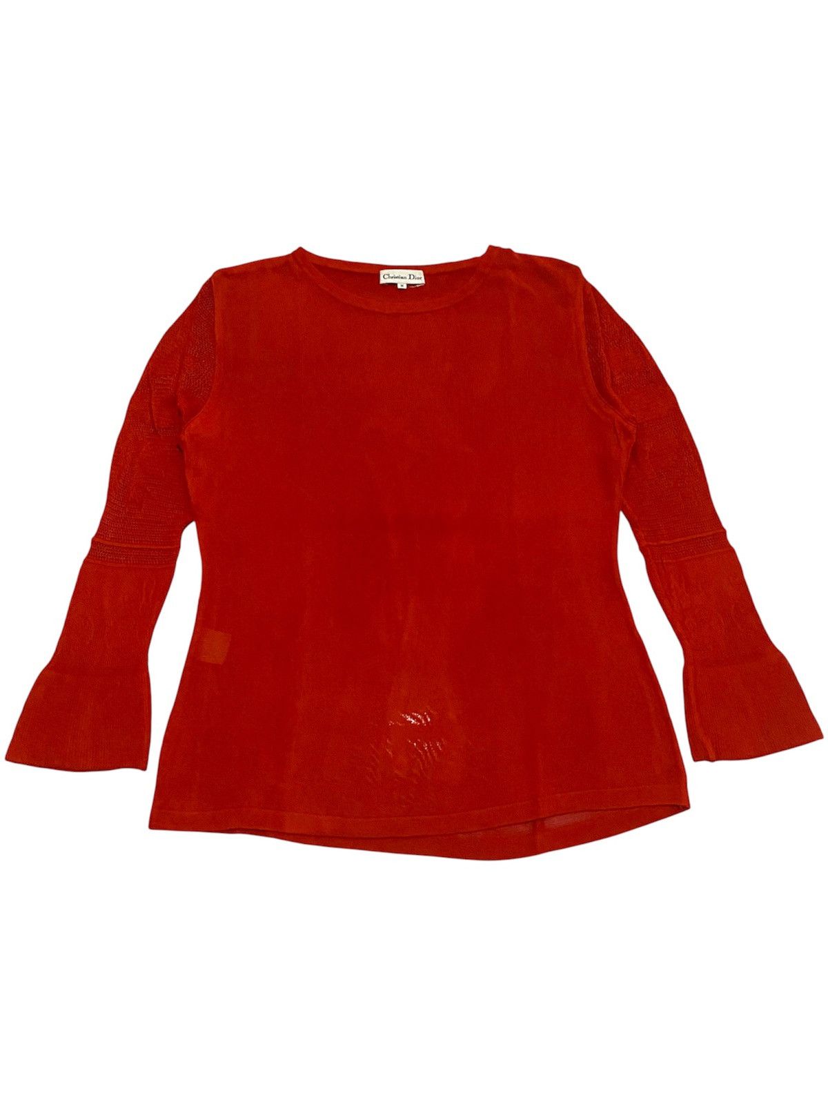 Christian Dior Monsieur Vtg 90s Christian Dior Rayon Knit Longsleeve Size M / US 6-8 / IT 42-44 - 1 Thumbnail