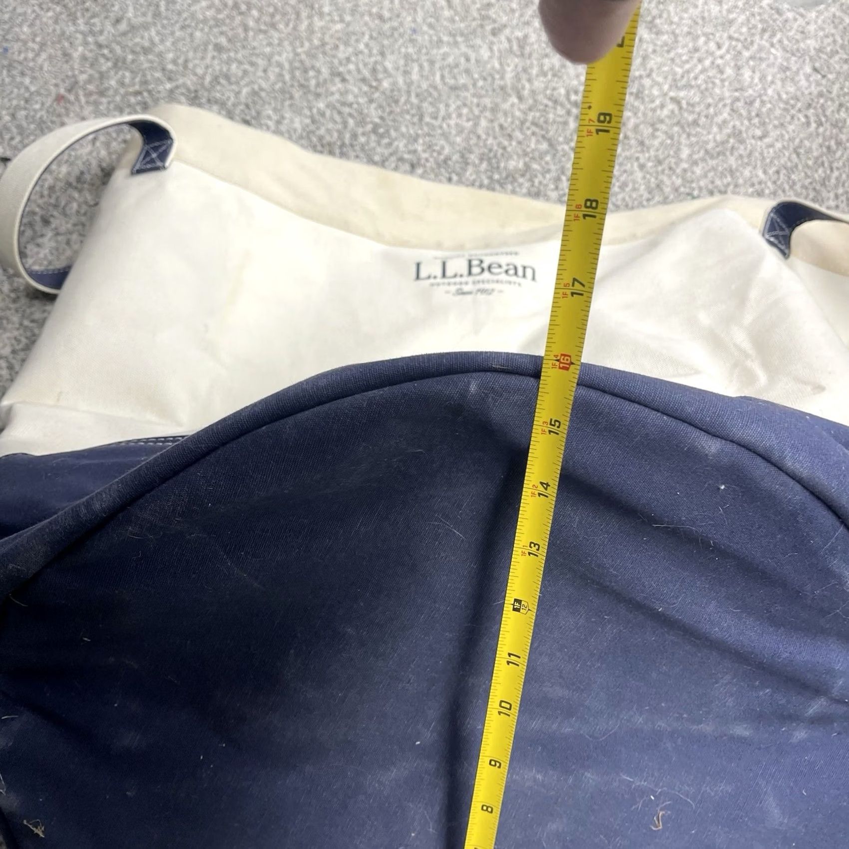 Vintage VINTAGE L.L.Bean Canvas Laundry Tote Bag 25x22 Natural Canvas Tote Unisex Large Mulit-Function Storage Women's Mens Girls Boys Size ONE SIZE - 6 Thumbnail