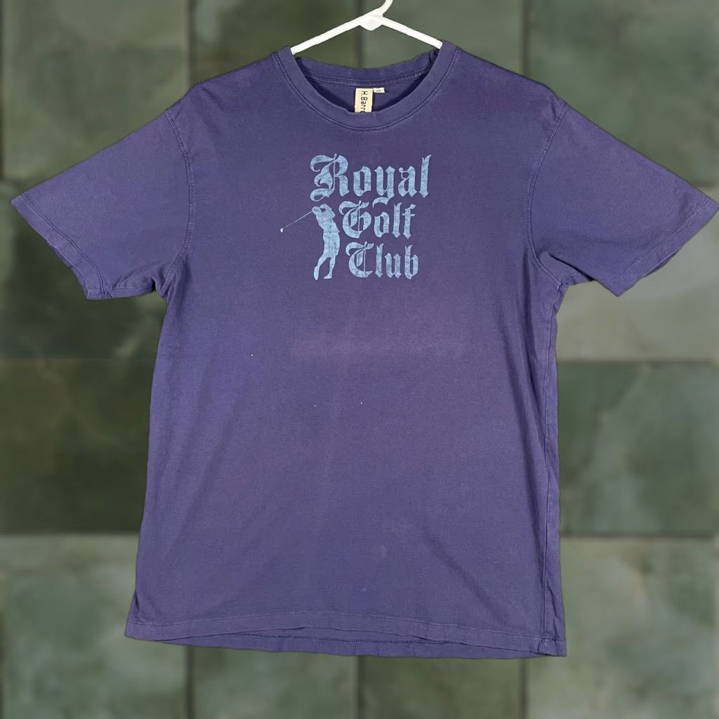 Barrow VINTAGE Royal Golf Club Shirt Mens Medium Purple Graphic Tee H. Barrows Crewneck Size US M / EU 48-50 / 2 - 1 Thumbnail