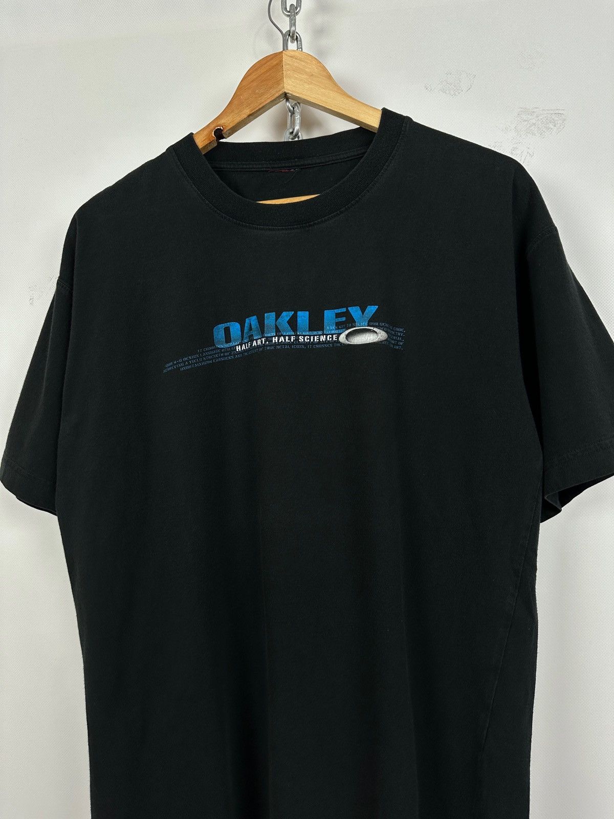 Oakley Vintage Oakley Big Logo Black T-Shirt Size US L / EU 52-54 / 3 - 4 Thumbnail