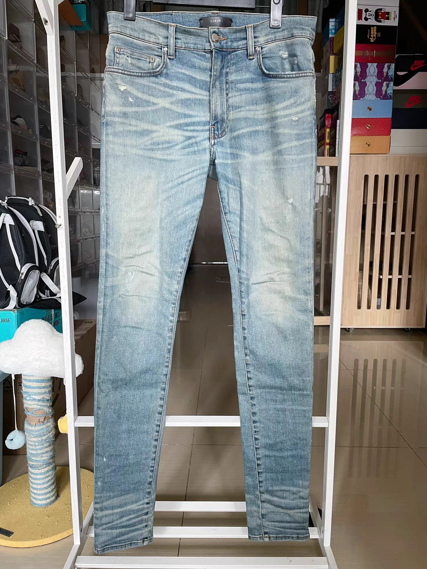 Amiri Amiri Washed Blue Jeans Size US 32 / EU 48 - 1 Thumbnail
