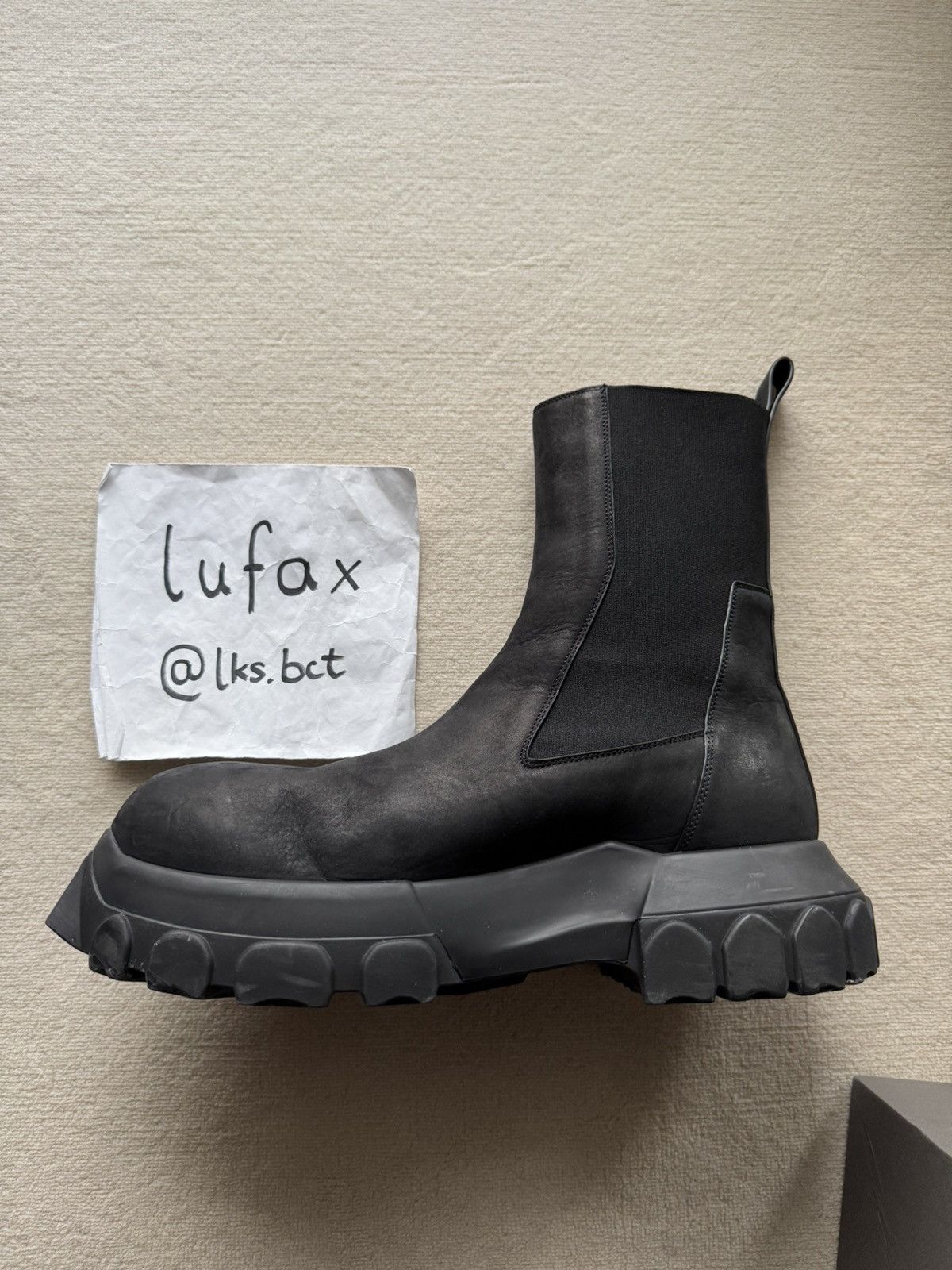 Rick Owens FW24 POTERVILLE BEATLE BOZO TRACTOR BOOTS SIZE 44 Size US 11 / EU 44 - 7 Thumbnail