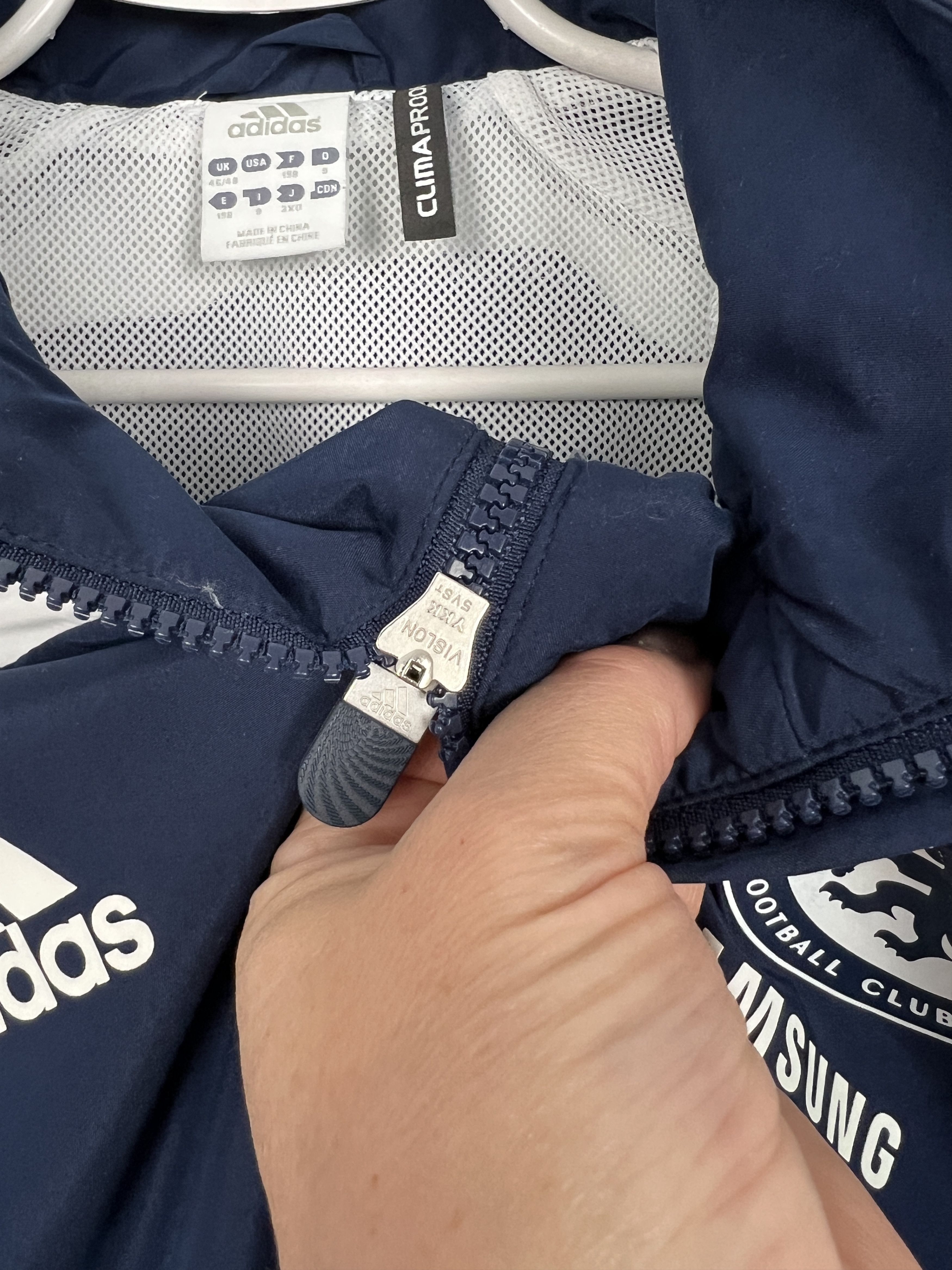 Adidas Vintage Adidas Chelsea Football Jacket Soccer Blue Train Size US XXL / EU 58 / 5 - 4 Thumbnail