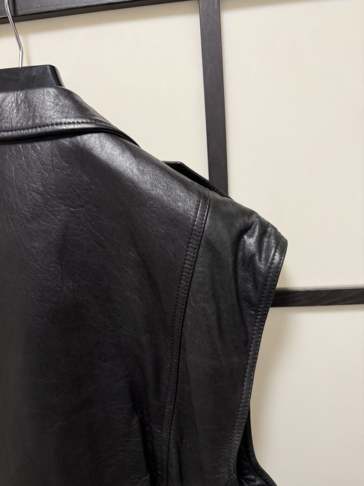 Celine RARE - SS22 Oversized Cowboy Lambskin Biker Vest 52 Size US L / EU 52-54 / 3 - 17 Thumbnail