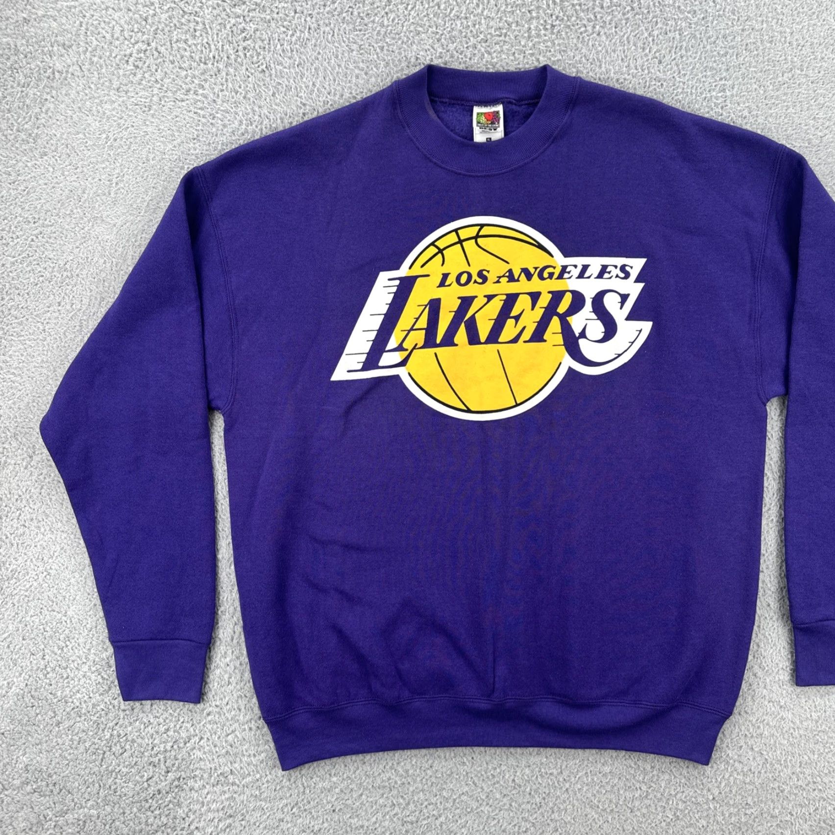 Fruit Of The Loom VINTAGE Fruit of the Loom Mens XL Purple Crew Neck Sweatshirt Los Angeles Lakers 90s Shirt Mens XL Purple 90s Sports LEGO Size US XL / EU 56 / 4 - 3 Thumbnail