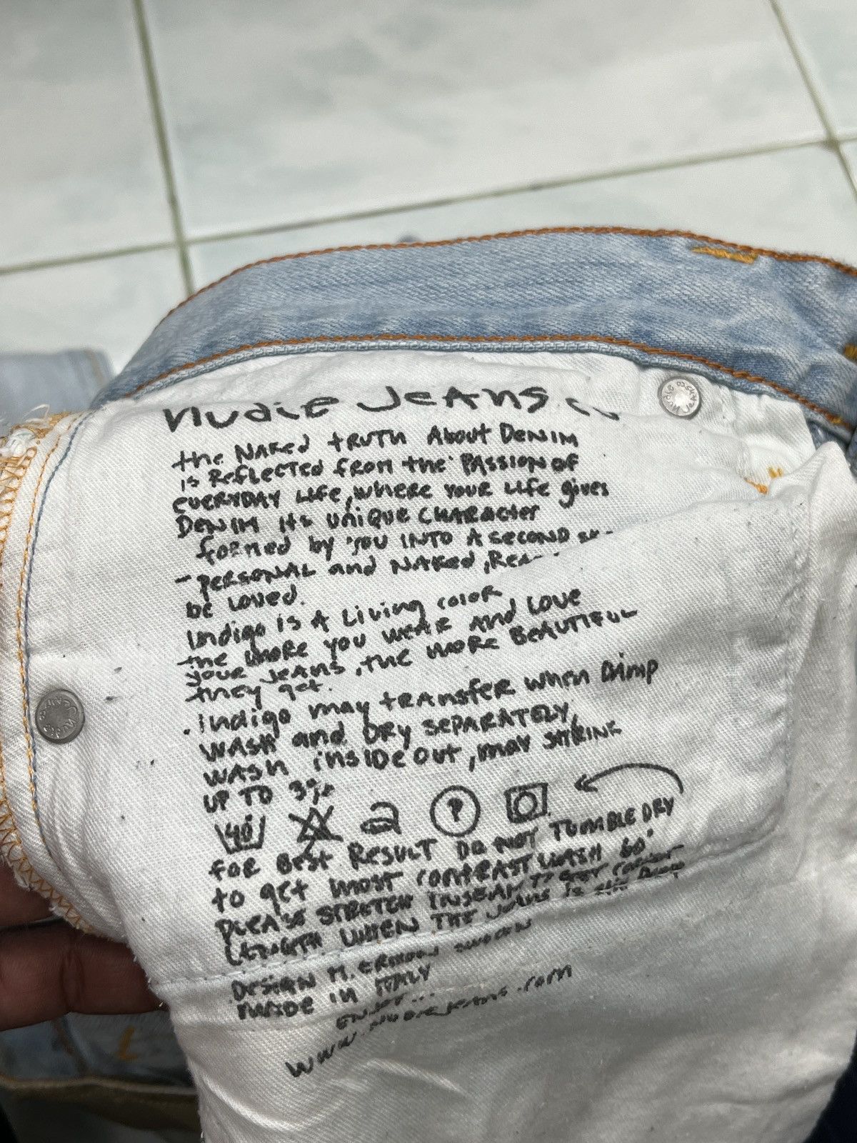 Nudie Jeans 🔥🔥🔥STEALS NUDIE JEANS DENIM Size US 31 - 12 Thumbnail
