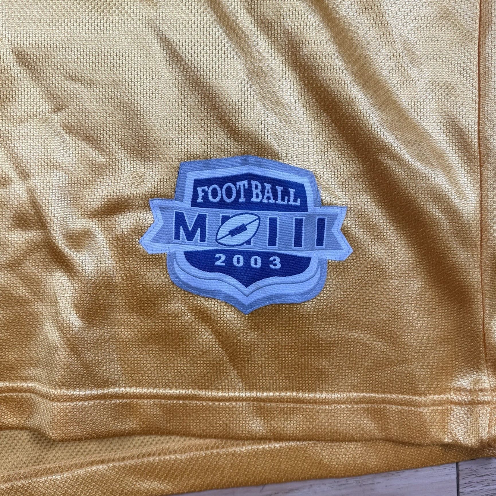 Vintage VINTAGE New York & Company Jersey City Football Blue Gold L Mens Large Regular Casual Activewear Football Jersey City Series Mens Size US L / EU 52-54 / 3 - 3 Thumbnail
