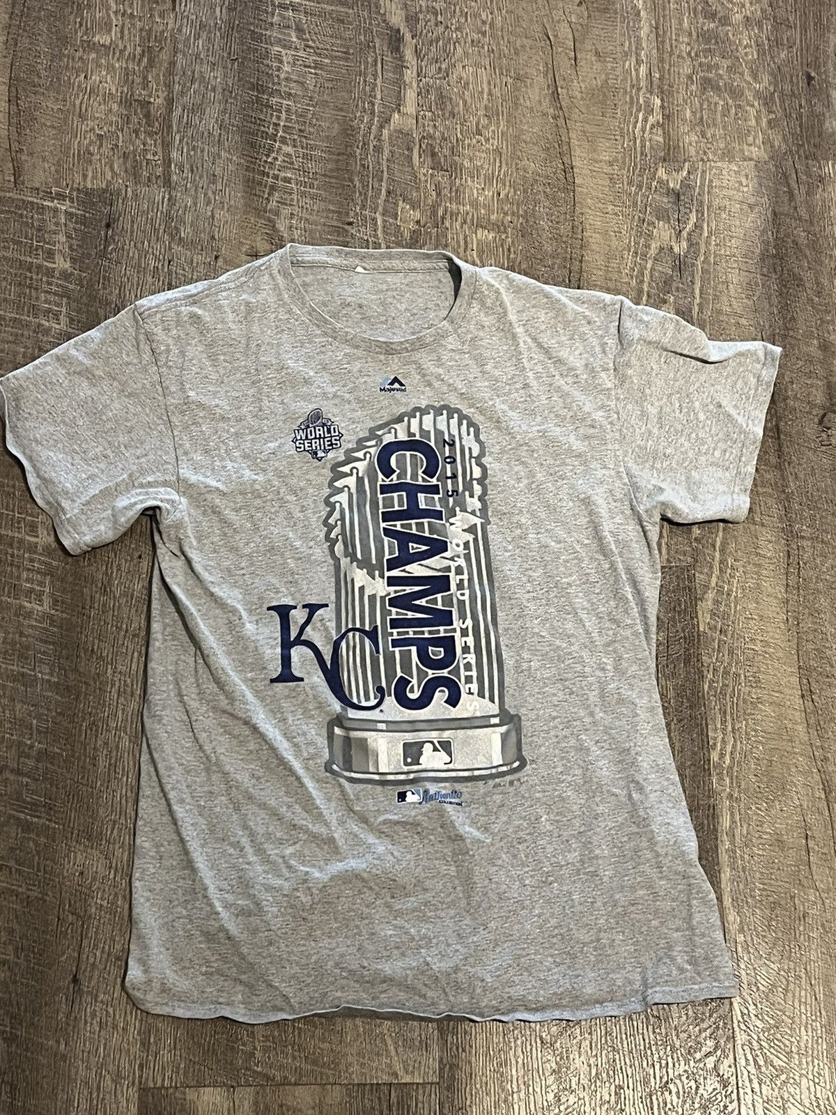 Vintage KC Royals World Series Tee Size US M / EU 48-50 / 2 - 1 Thumbnail
