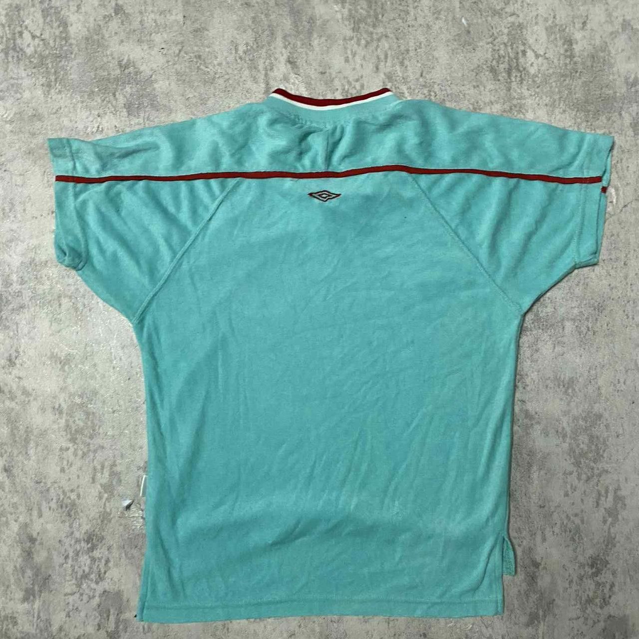 Umbro Umbro turquoise and red football shirt football Size US S / EU 44-46 / 1 - 4 Thumbnail