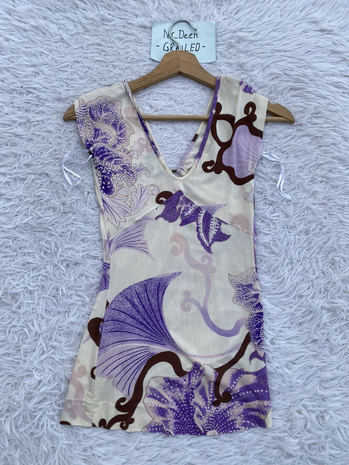 Just Cavalli Rare Just Cavalli Floral Sleeveless Top Size XS / US 0-2 / IT 36-38 - 13 Thumbnail