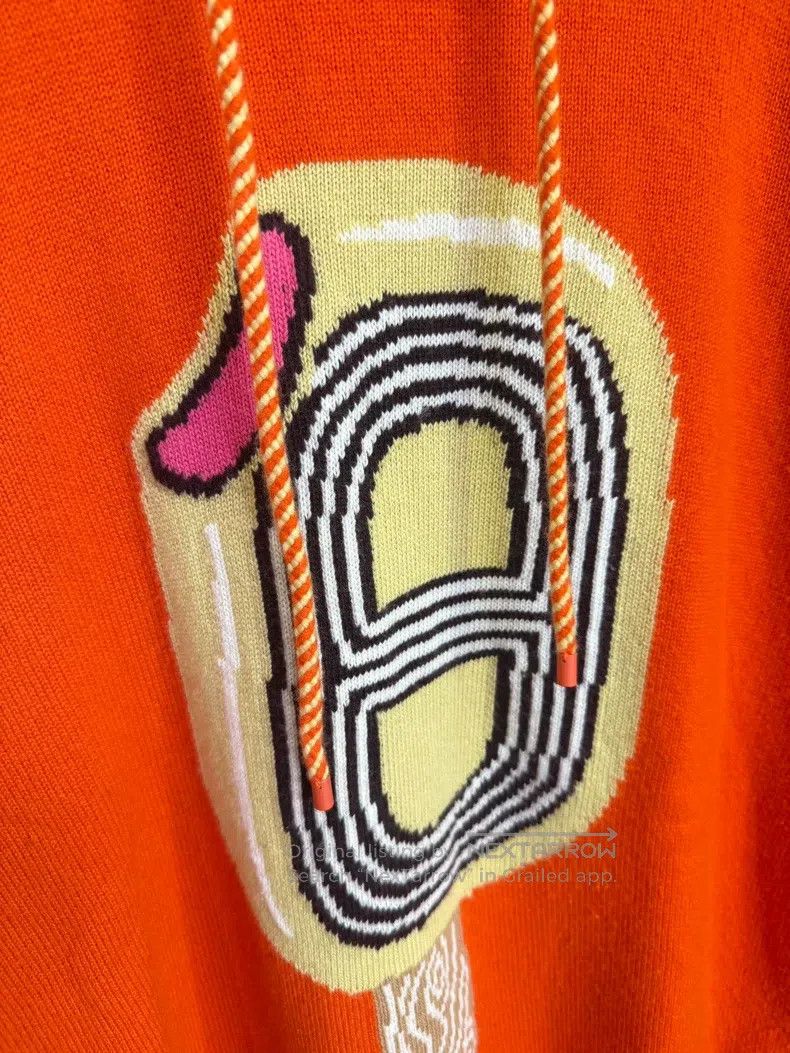 Hermes Hermes SS24 Pig Nose Ice Cream Cashmere Hooded Sweater Size XS / US 0-2 / IT 36-38 - 3 Thumbnail