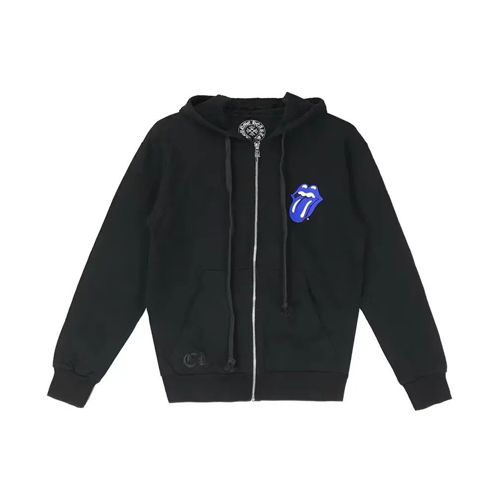 Chrome Hearts Chrome Hearts Rolling Stone Horseshoe Logo Zip Up Hoodie Size US L / EU 52-54 / 3 - 1 Thumbnail