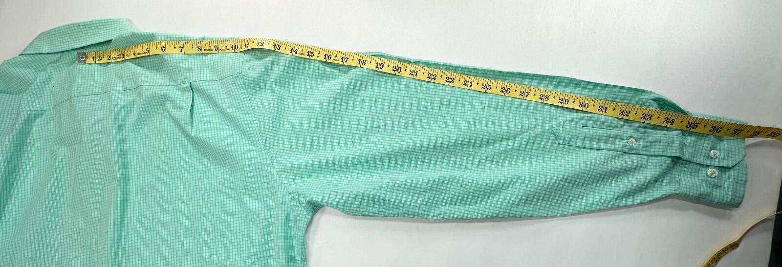 Southern Tide Southern Tide Classic Check Oxford Button Up Green Mens XL Size US XL / EU 56 / 4 - 5 Thumbnail
