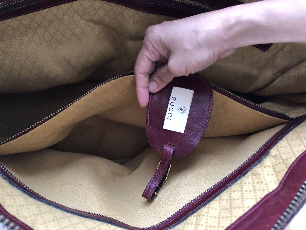 Gucci Vintage GUCCI suede duffle bag Size ONE SIZE - 23 Thumbnail