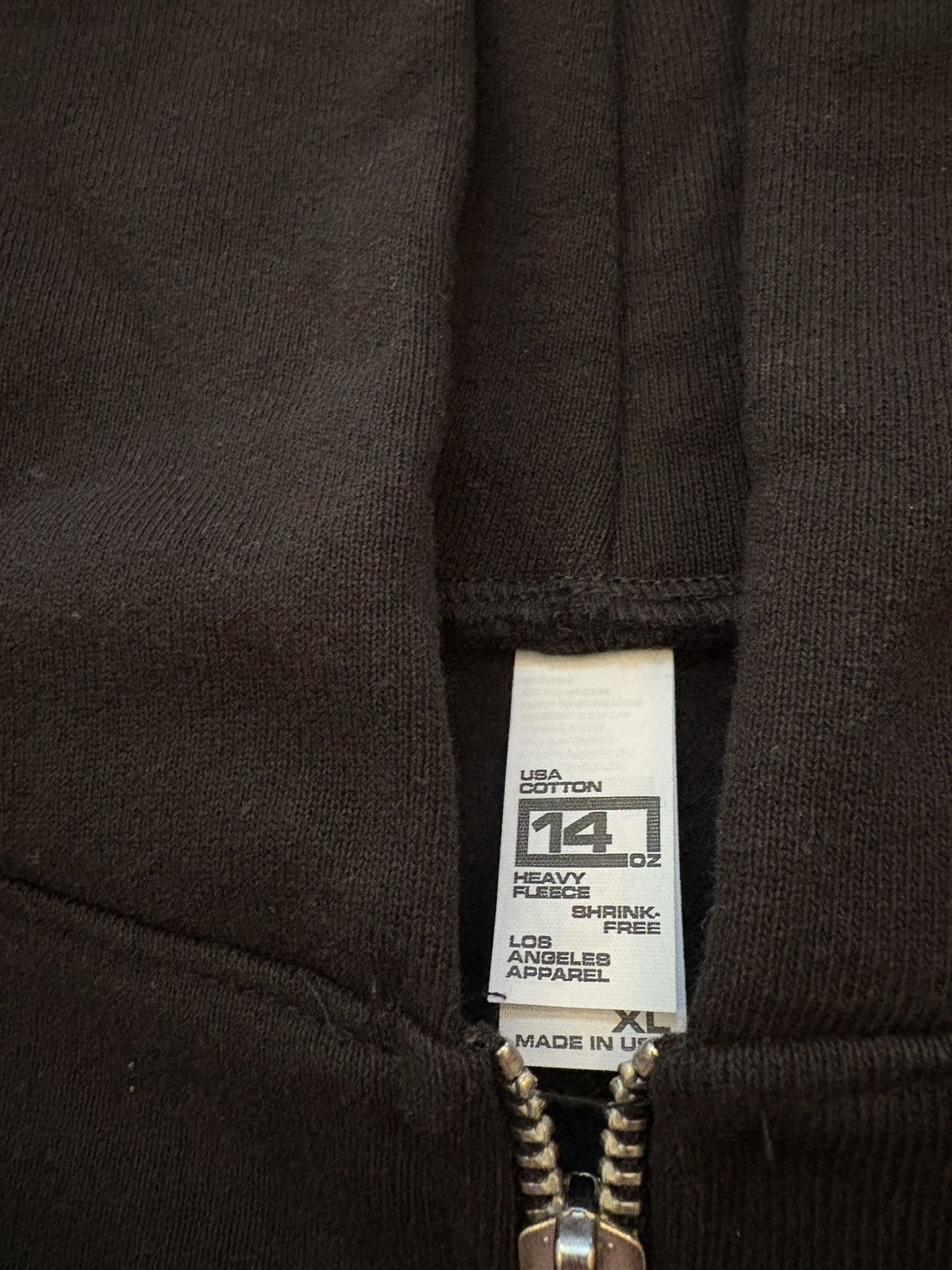 Los Angeles Apparel Heavyweight Skull & Bones Zip-Up Size US XL / EU 56 / 4 - 4 Thumbnail