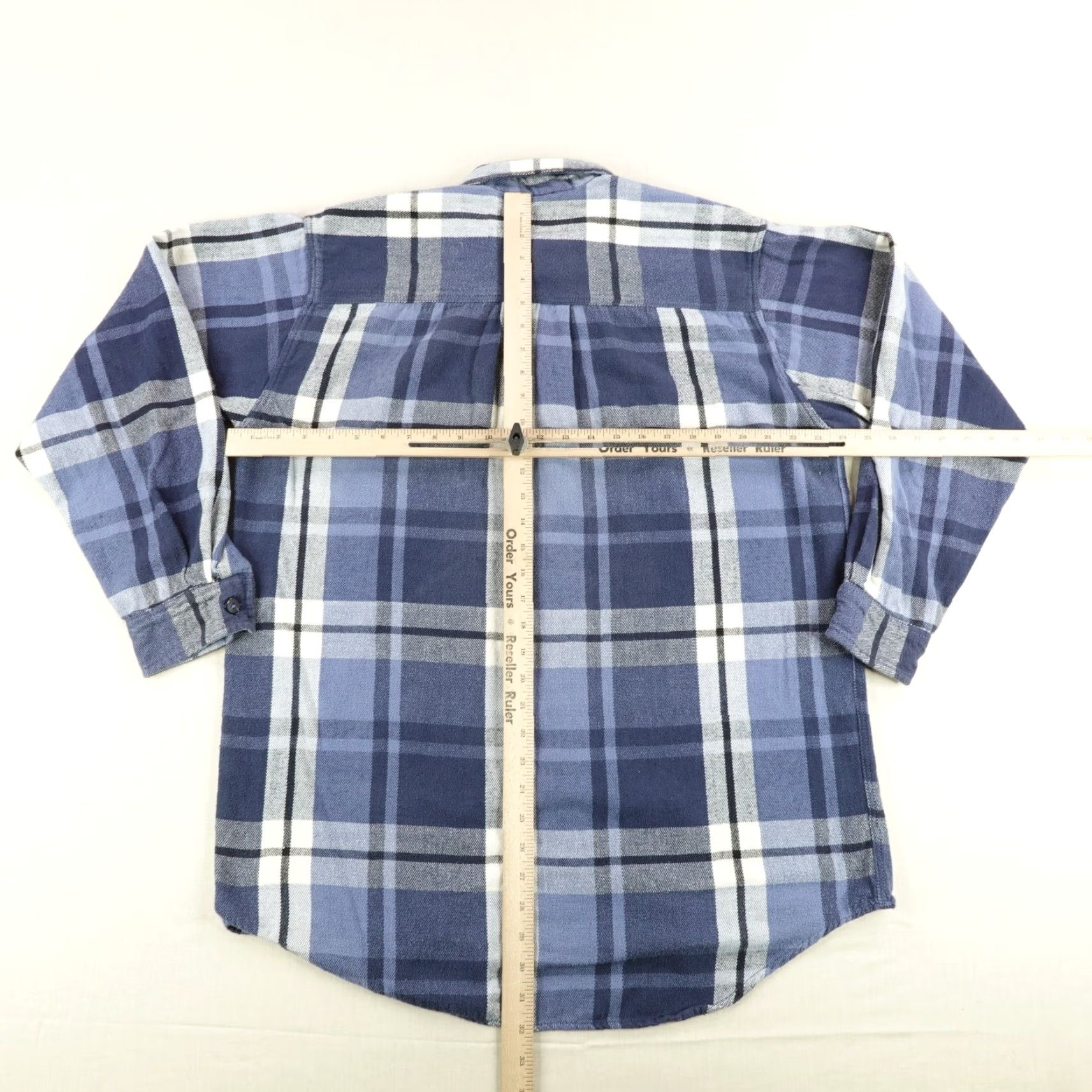 Levi's VINTAGE Levi's Button-Up Shirt Mens S Blue Plaid Flannel 90s Cotton Long Sleeve Casual Workwear 90s Mens Size US S / EU 44-46 / 1 - 6 Thumbnail