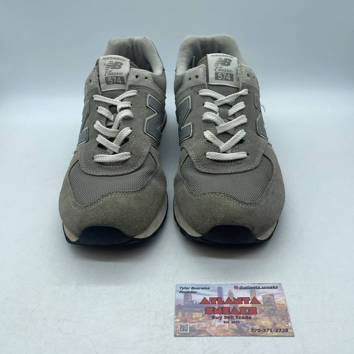 New Balance 574 core 2E wide grey Size US 9 / EU 42 - 2 Thumbnail
