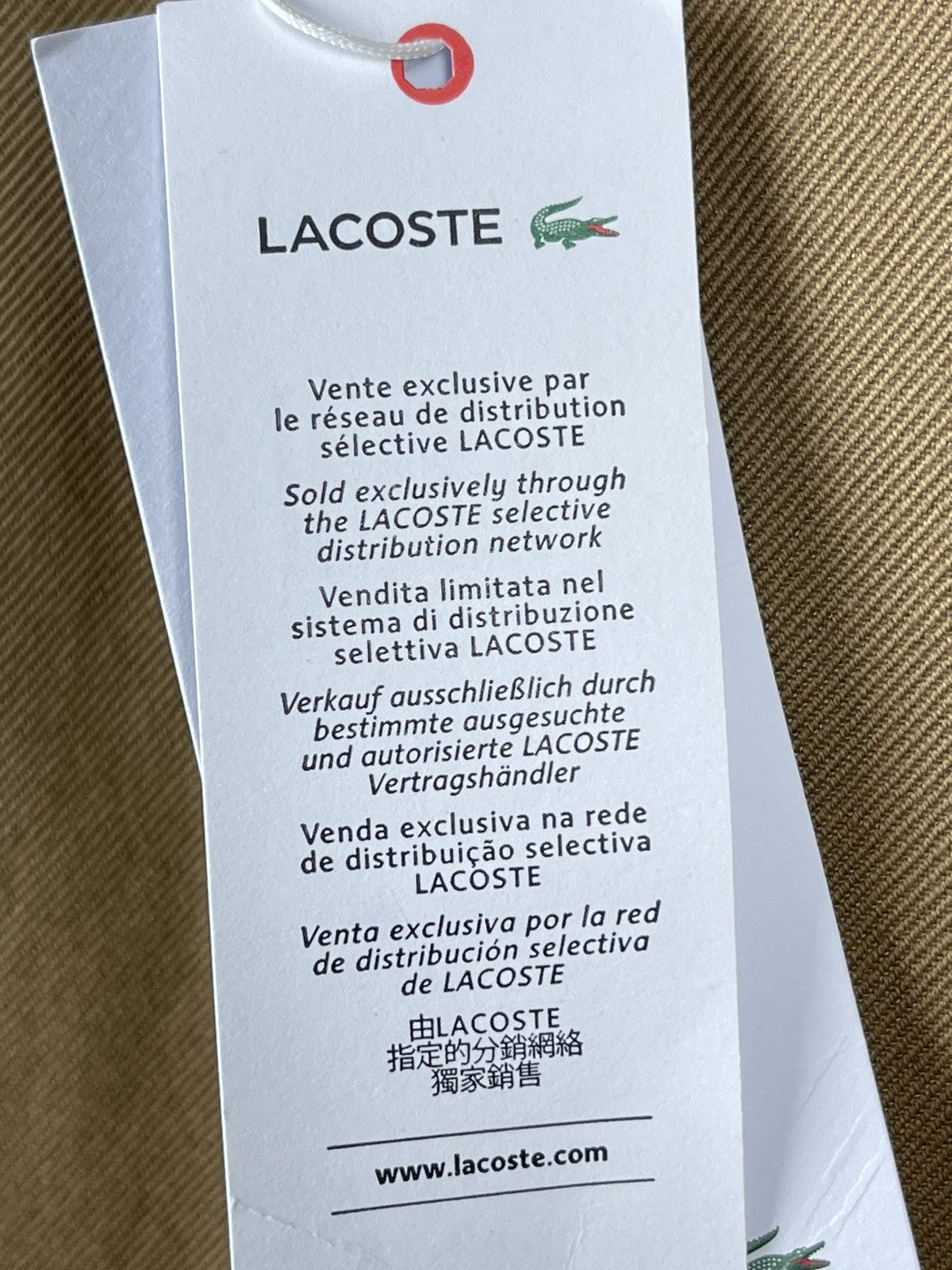 Lacoste Lacoste NWT Classic Beige Slim Fit Trousers Pants Size W34 Size US 34 / EU 50 - 13 Thumbnail