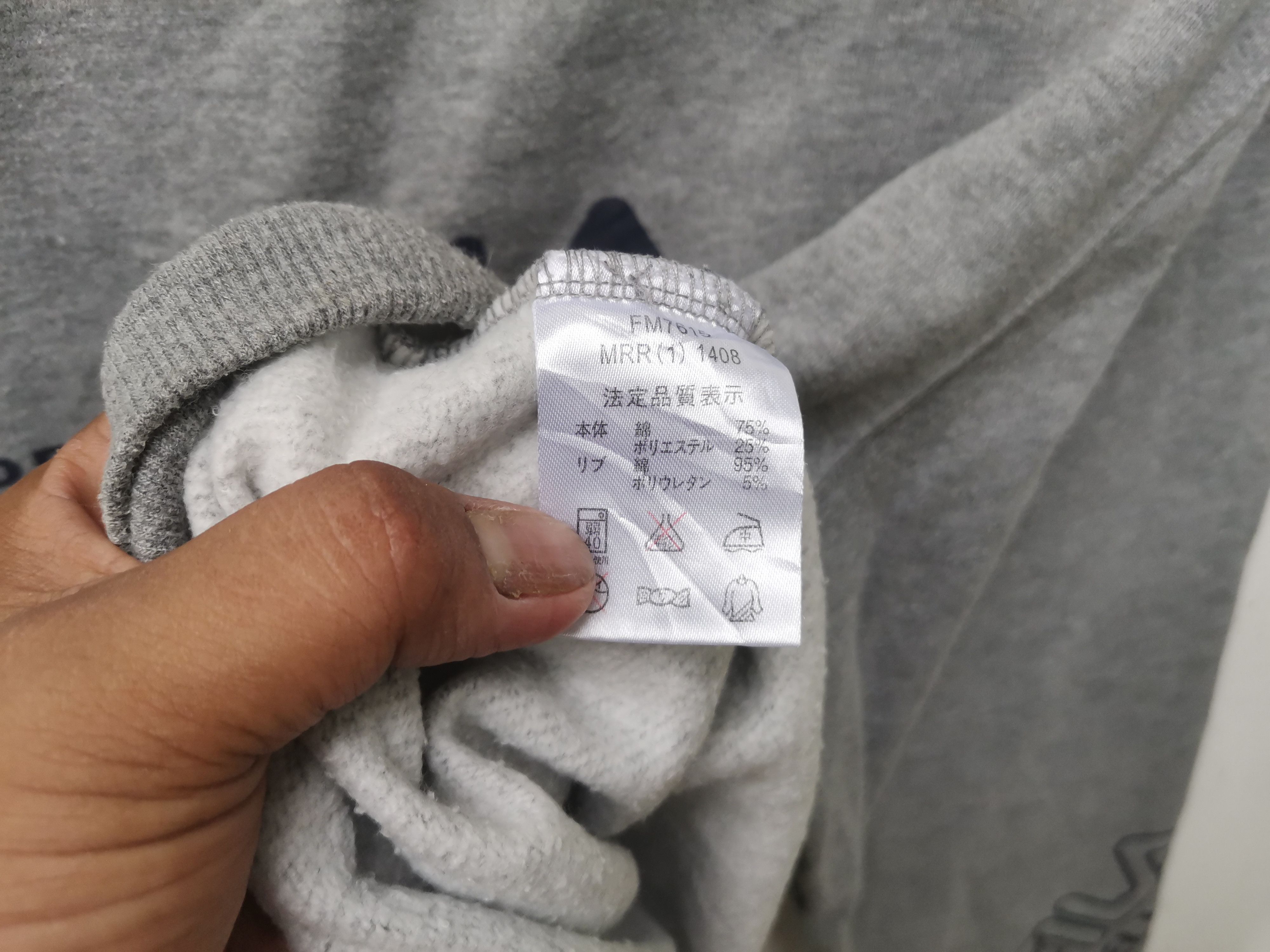 Fila × Vintage Rare vintage FILA sweatshirt grey colour Size US L / EU 52-54 / 3 - 7 Thumbnail