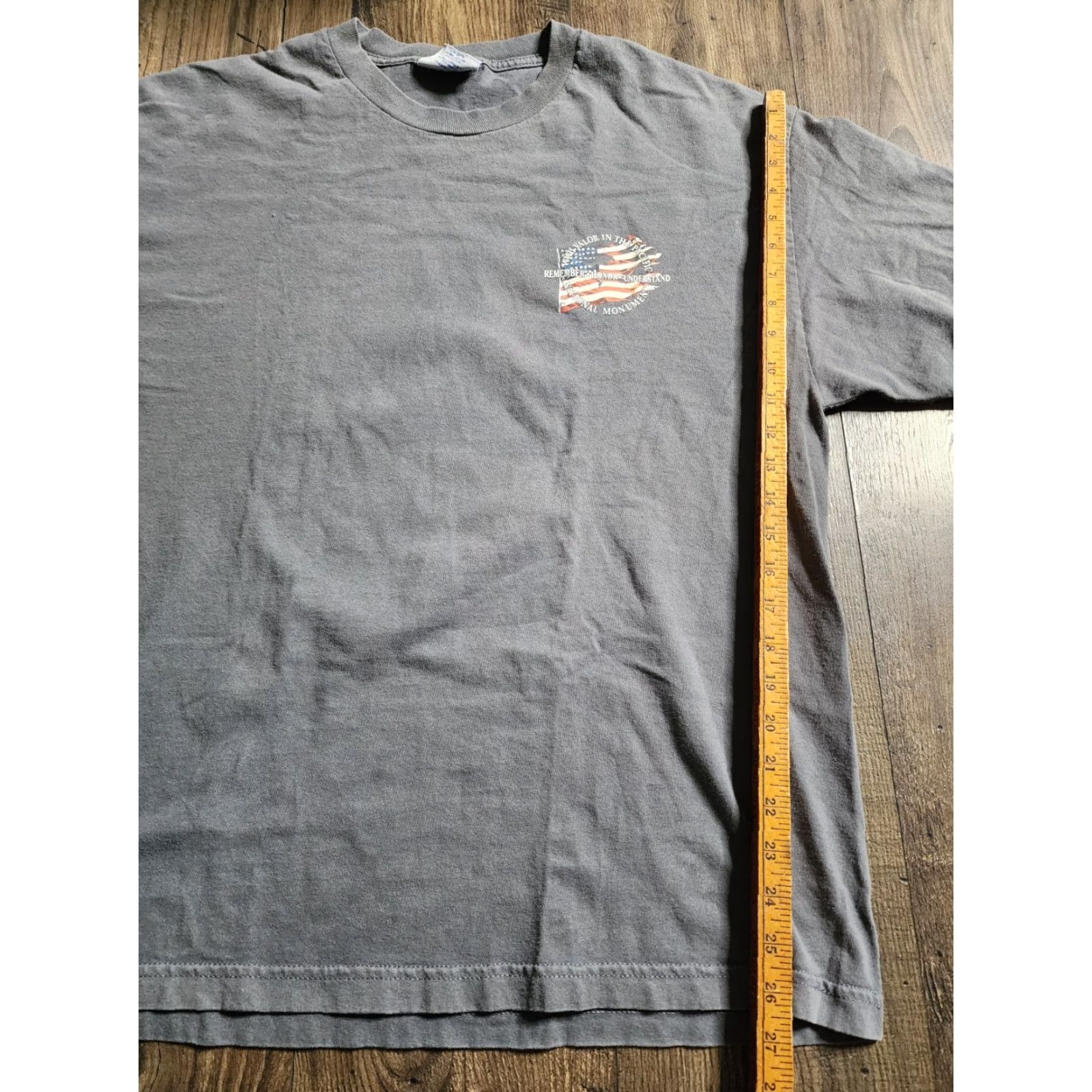 Doublet Pacific Historic Parks Mens XL T-Shirt Double Sided Remember And Honor Pearl Harbor National Monument Gray USA Shirt Size US XL / EU 56 / 4 - 3 Thumbnail