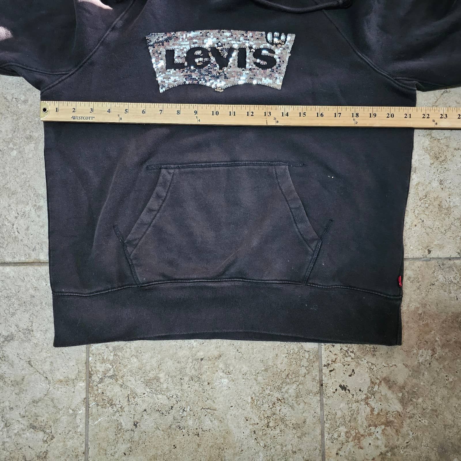 Levi's Womens LEVI's Sequin Logo Hoodie Pullover Size XS Size XS / US 0-2 / IT 36-38 - 8 Thumbnail