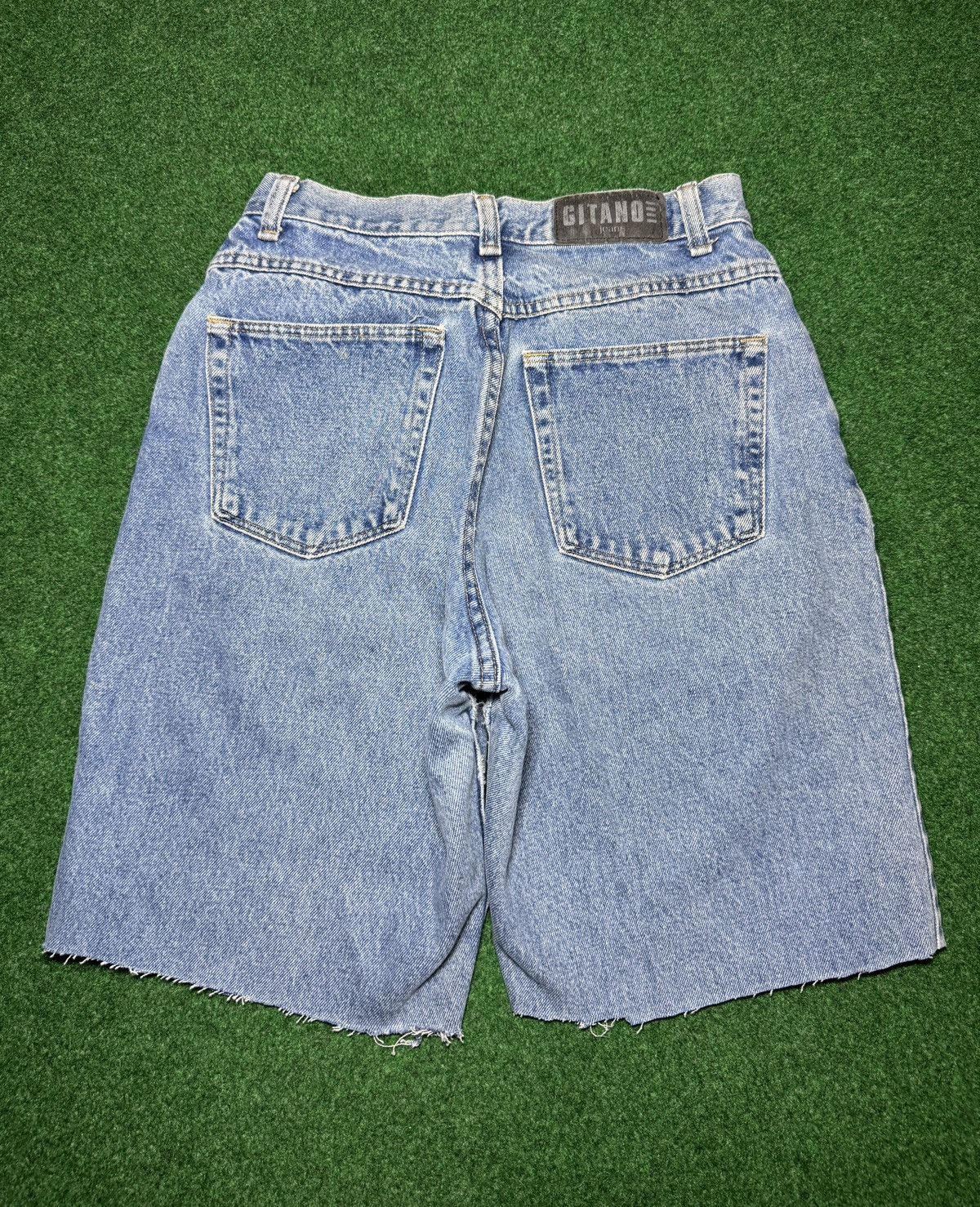 Vintage 90s Jorts Relaxed Grunge Cutoff High Waisted Denim Shorts Size 28" / US 6 / IT 42 - 1 Thumbnail
