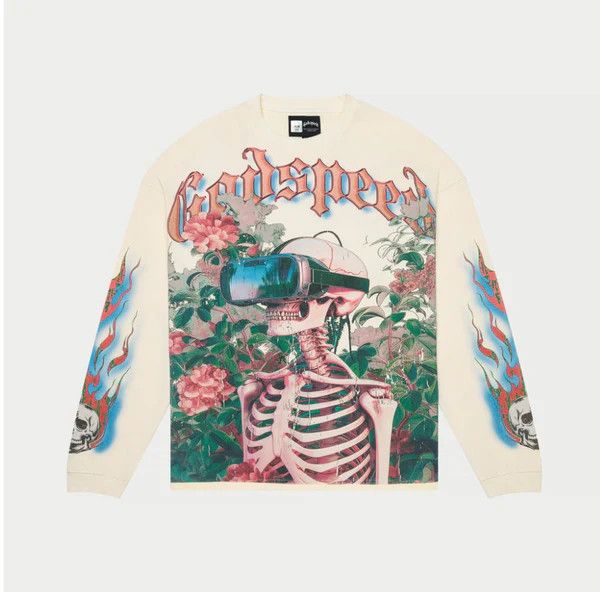 Godspeed Godspeed 'Vision Flowers' VVS LS Bone Tee Size US M / EU 48-50 / 2 - 1 Thumbnail