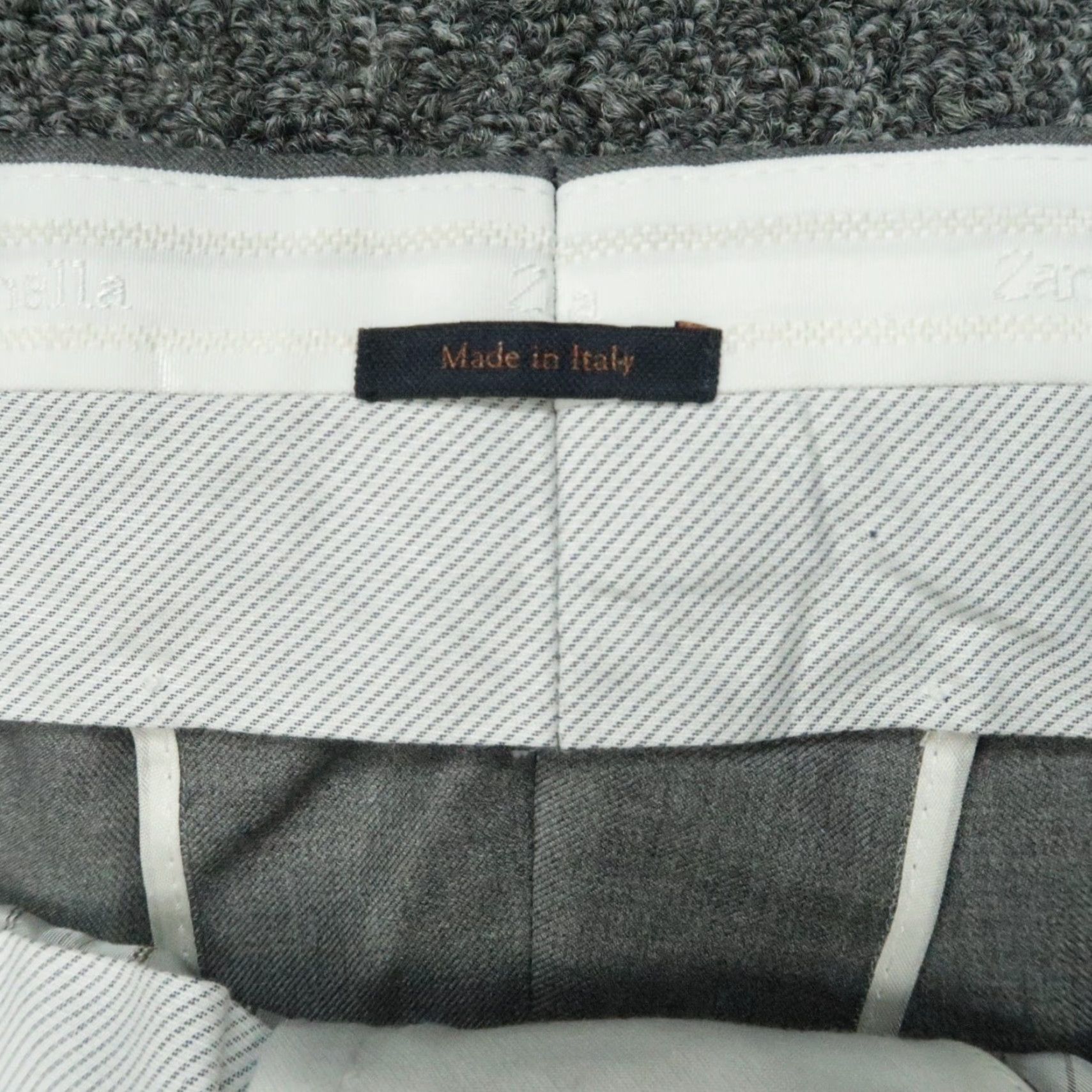 Zanella Zanella Pants Mens 46x22 Gray Wool Dress Pants NWT Regular Straight 46 in Inseam 22 in Italy Belt Loops Front Flat Front NWT Mens Pants Size US 30 / EU 46 - 3 Thumbnail