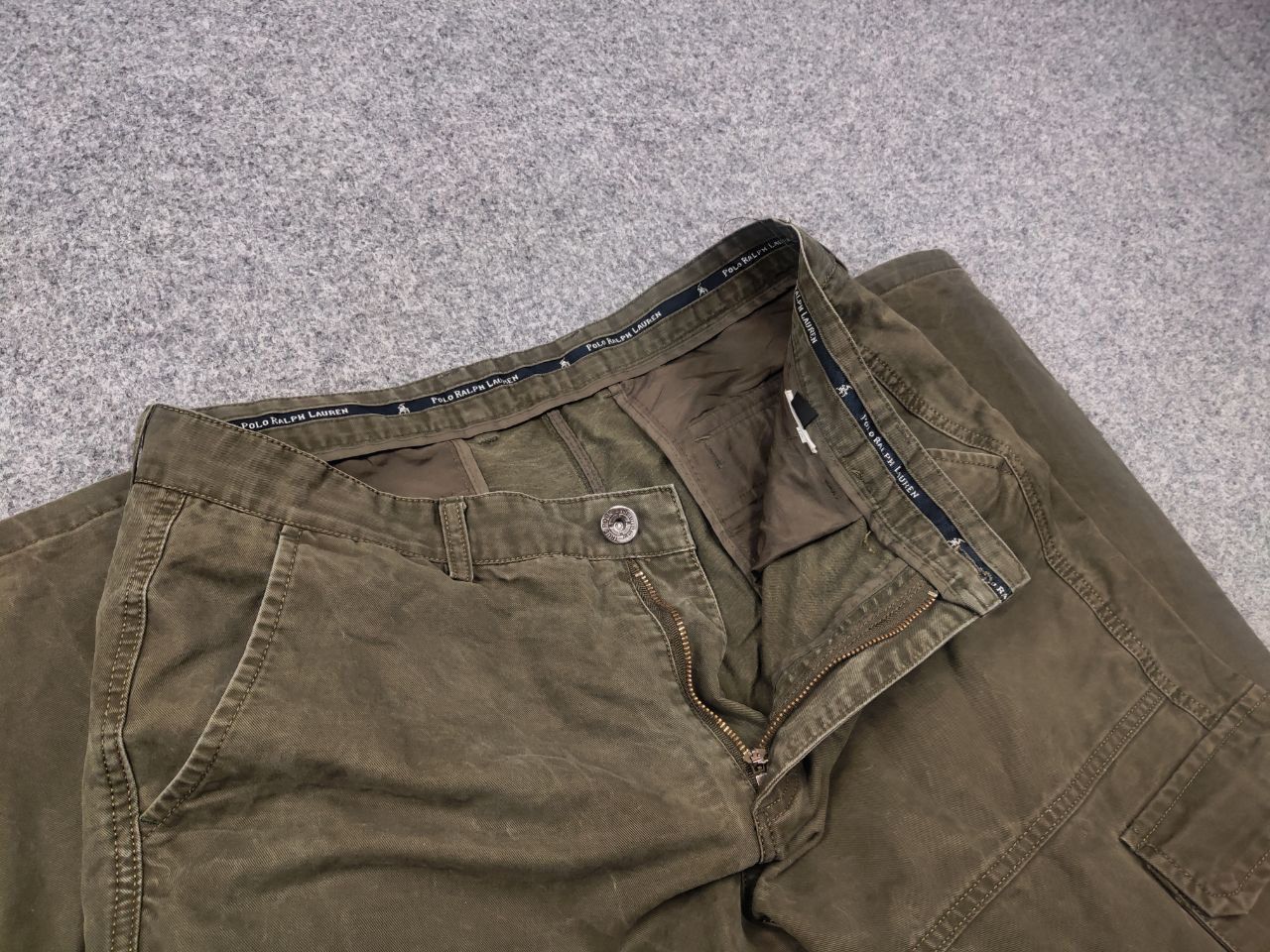 Polo Ralph Lauren Vintage 90's Polo Ralph Lauren Canvas Military Cargo Pants Size US 34 / EU 50 - 14 Thumbnail
