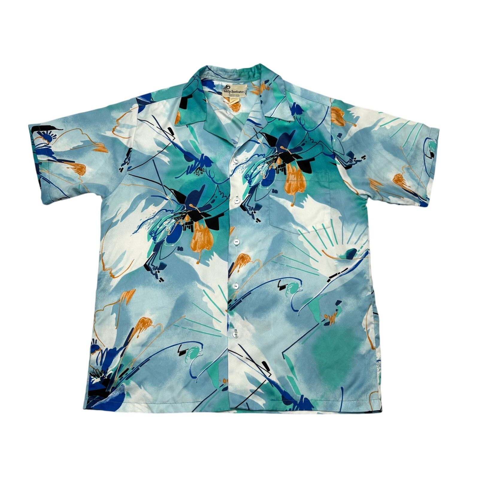 Vintage VTG 60s 70s Holiday Sportswear Waikikian Aloha Shirt Large Size US L / EU 52-54 / 3 - 1 Thumbnail