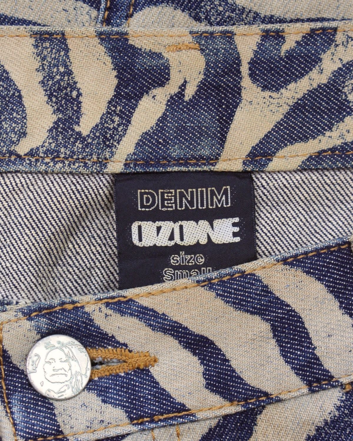 Hysteric Glamour 2000S DENIM OZONE BY HYSTERIC GLAMOUR ZEBRA PRINT SKIRT Size 30" / US 8 / IT 44 - 6 Thumbnail