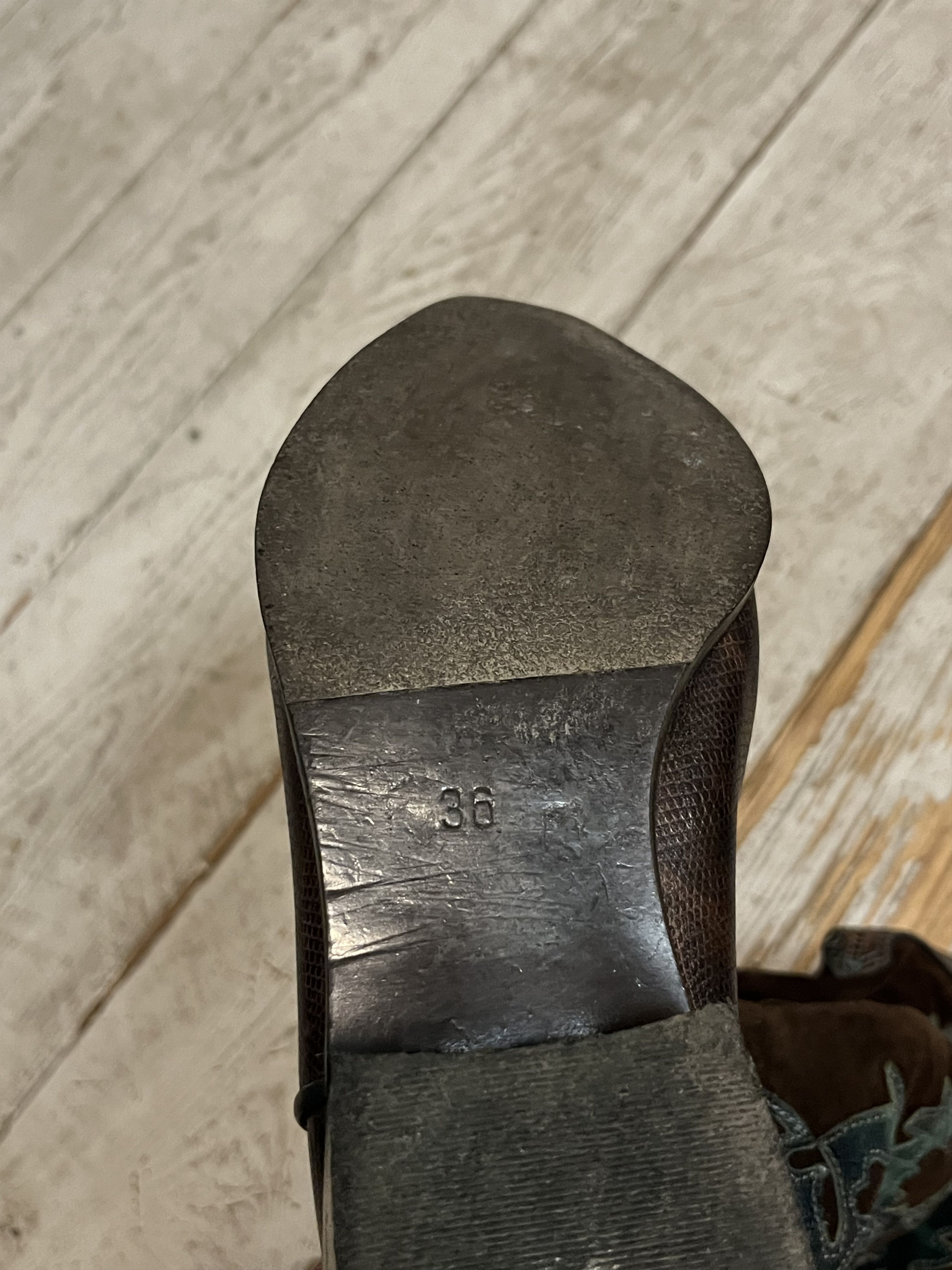 Handmade × Vintage Vintage Genuine Leather Western Cowboy Boots Mexico Size US 5 / EU 37 - 10 Thumbnail