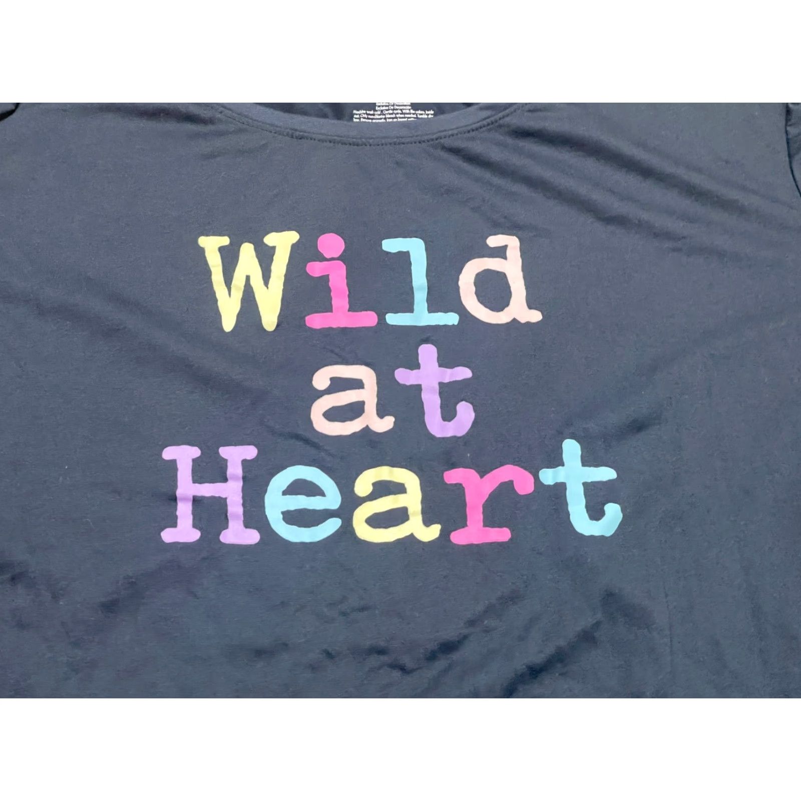 Vintage Secret Treasures Shirt, Women's Plus Size 3X, Sleepshirt, Gray, Blue, "Wild at Heart" Size XXL / US 16-18 / IT 52-54 - 3 Thumbnail