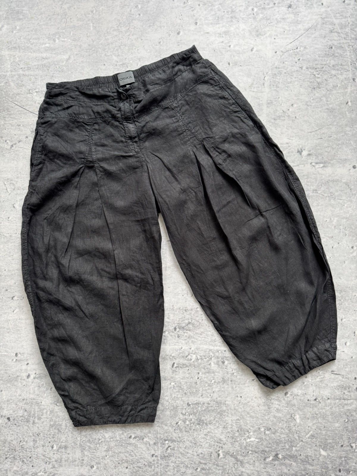 Designer × Japanese Brand × OSKA Oska vintage designer linen pants unisex Size 34" / US 12 / IT 48 - 1 Thumbnail