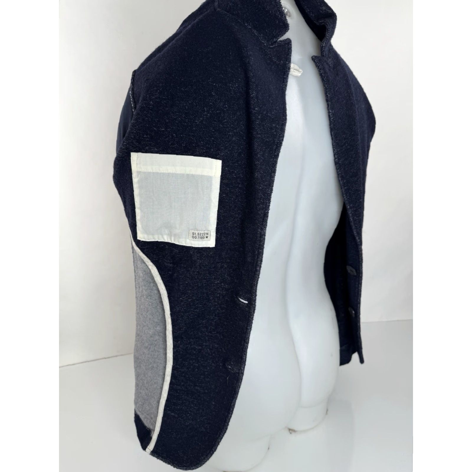 Oliver Spencer Oliver Spencer Blazer Mens S Wool Blend Lounge Jacket Blue EXCELLENT Stocked ZZ7 Size 36R - 5 Thumbnail