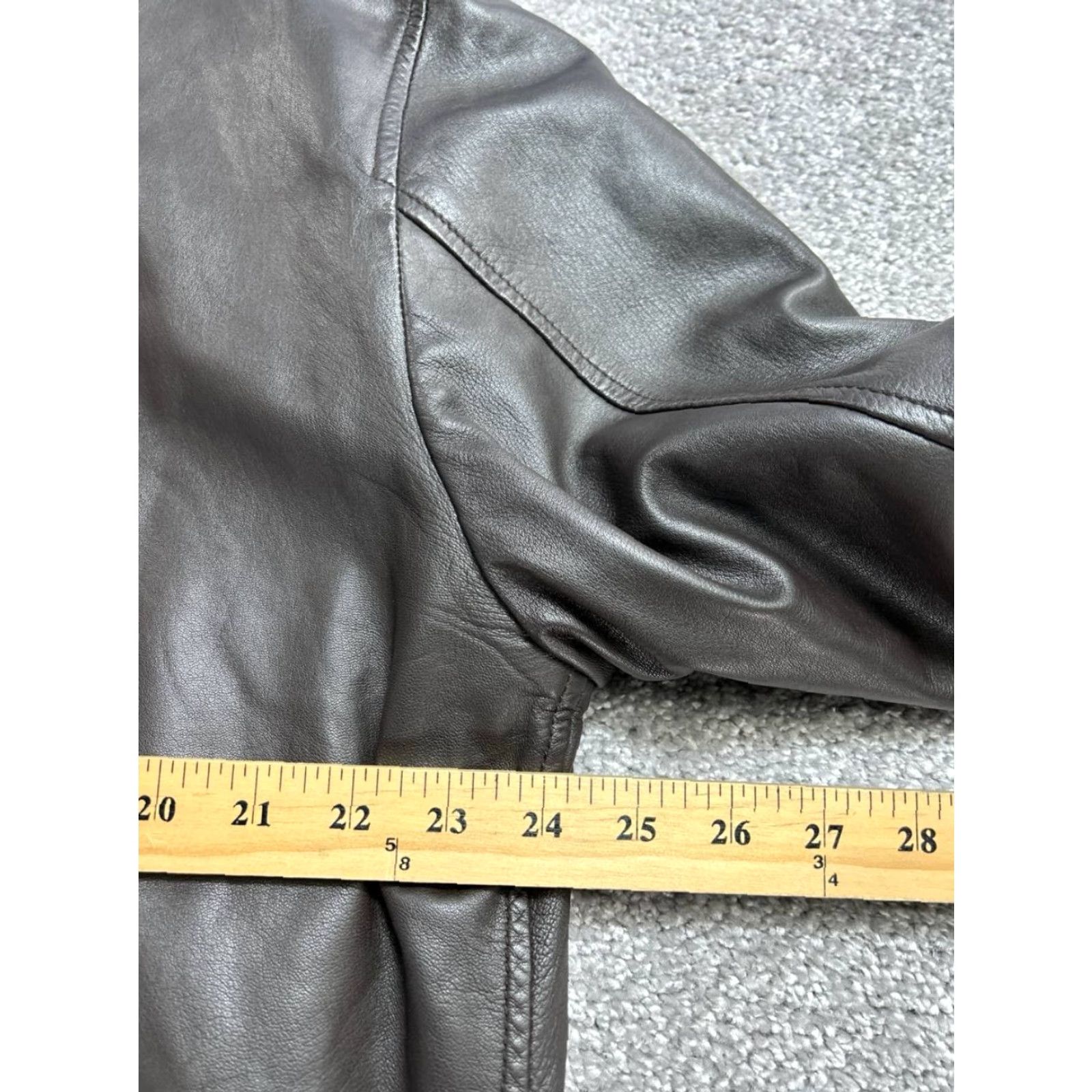 Vintage Martin Eden Jacket Mens XL Brown Leather Heavy Blazer Y2k Size 46R - 7 Thumbnail