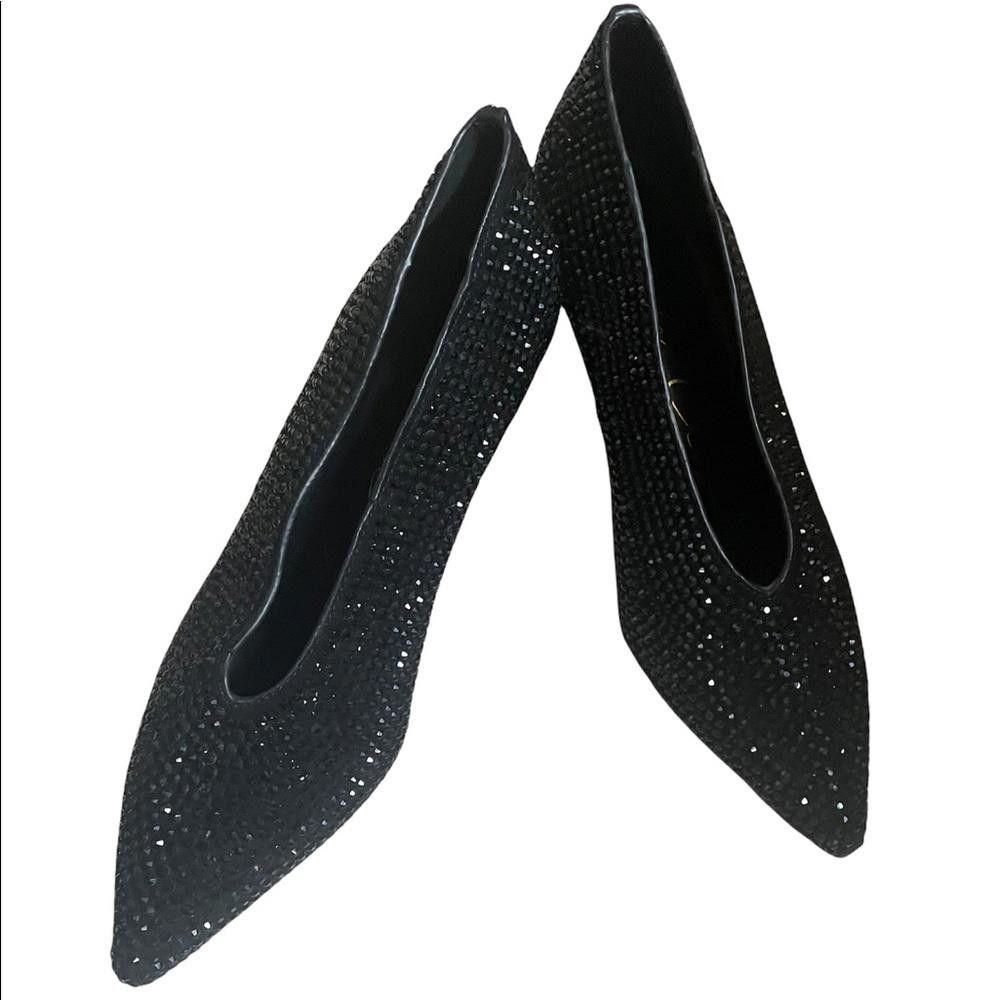 Other New Lola Cruz Black Crystal Embellishment Heel Pumps Size 39 Size US 9 / IT 39 - 4 Thumbnail