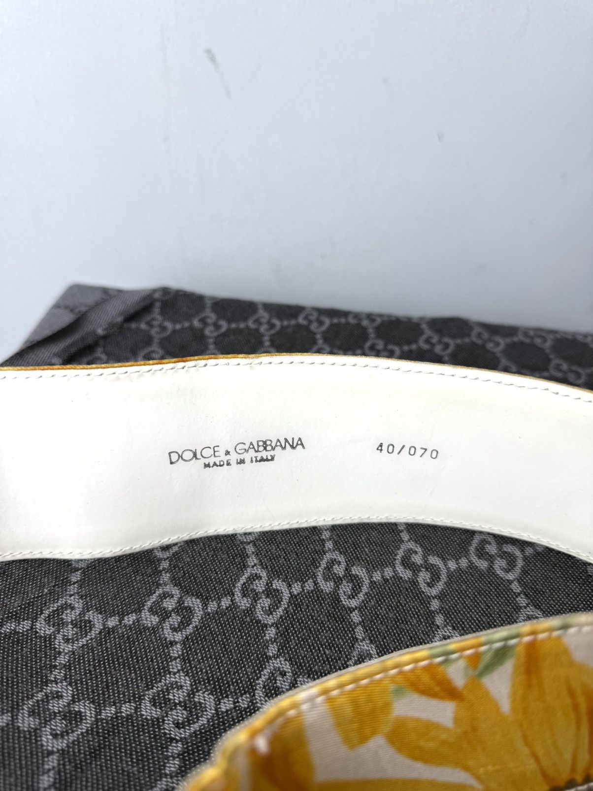 Dolce & Gabbana Vintage Dolce Gabbana Sunflower Printed Belt Dress Size ONE SIZE - 5 Thumbnail